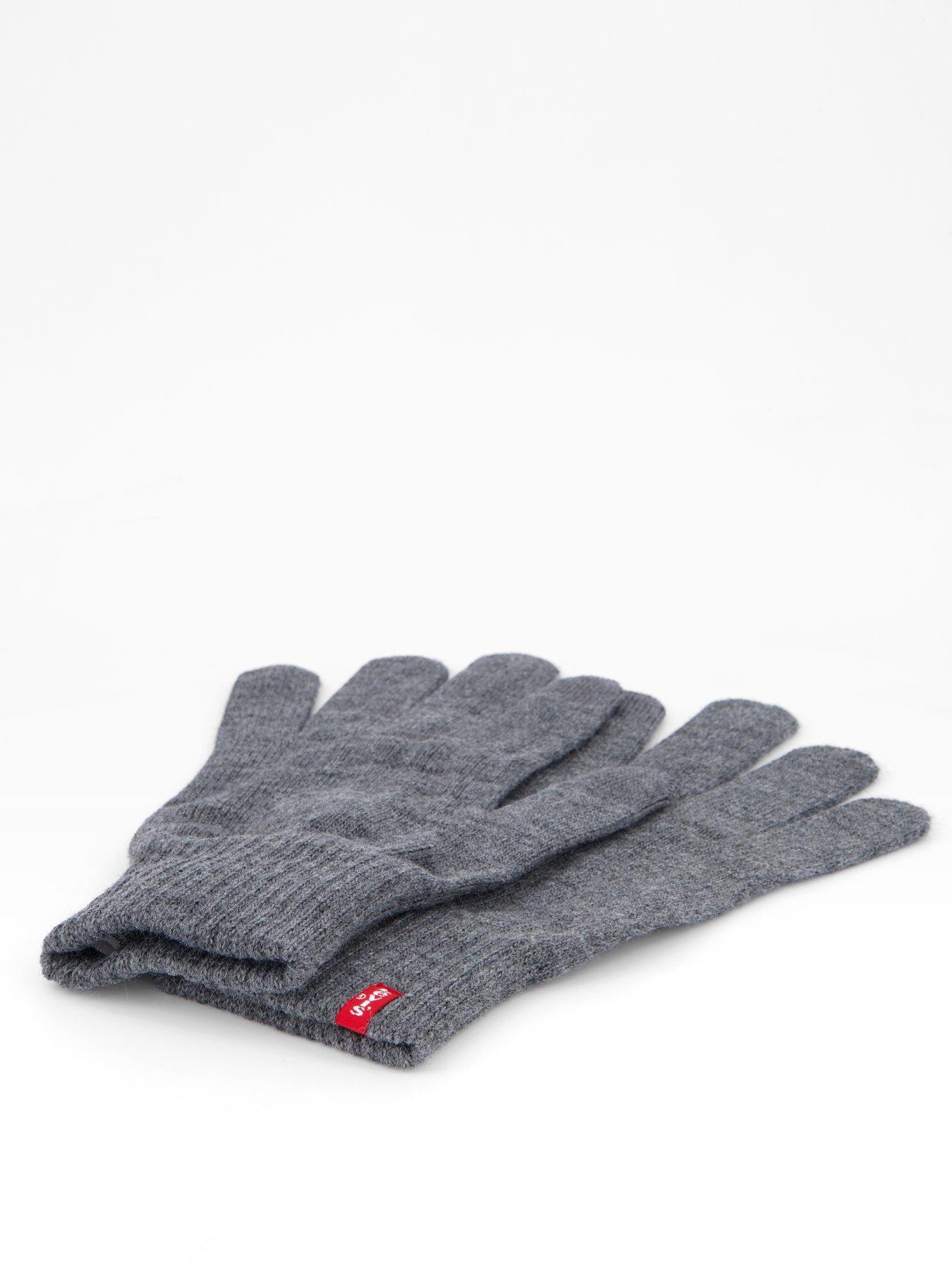 Image 3 of 4 of Levi's Regular Touch Screen Knitted Gloves - Grey