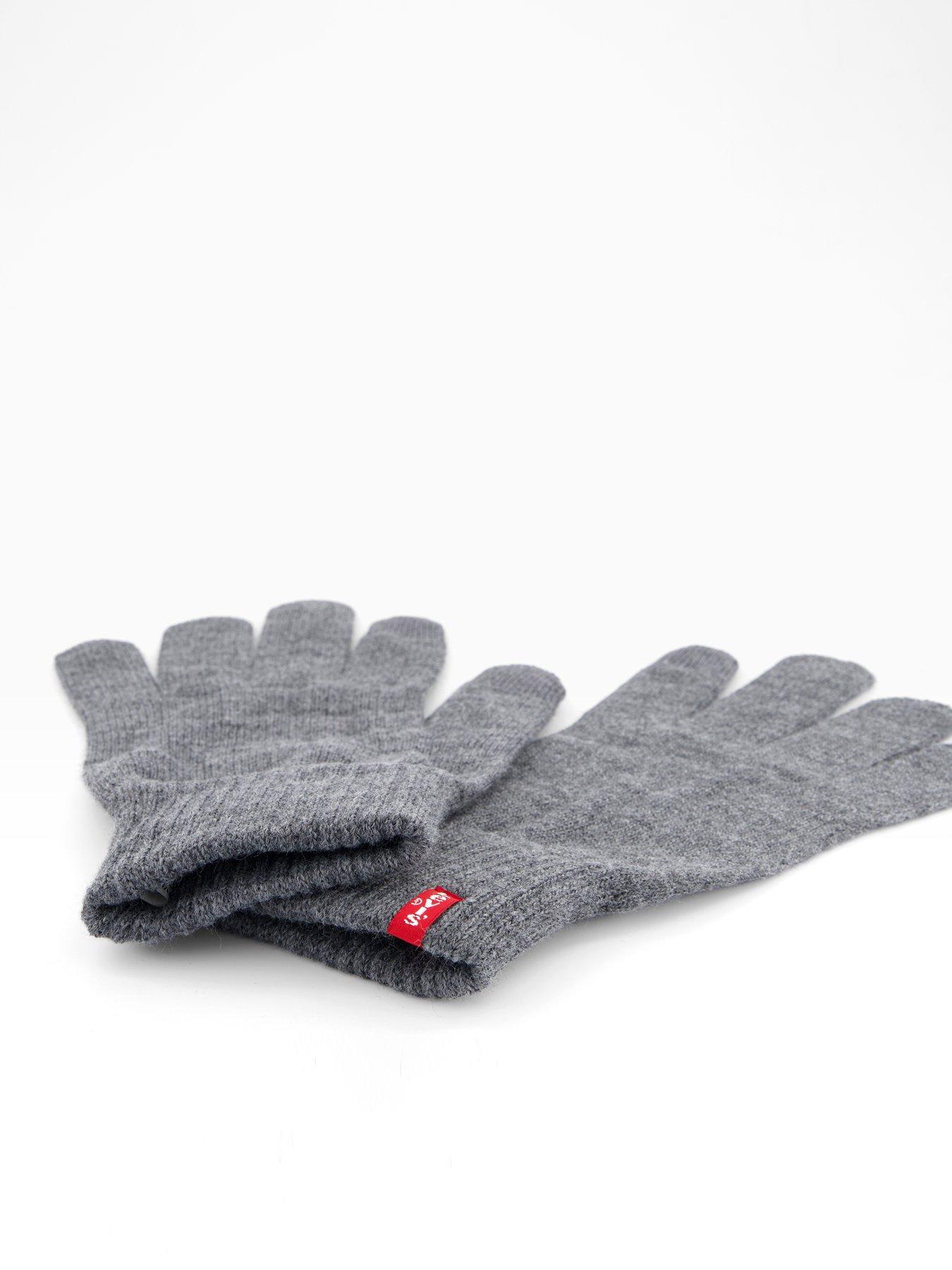 Image 4 of 4 of Levi's Regular Touch Screen Knitted Gloves - Grey