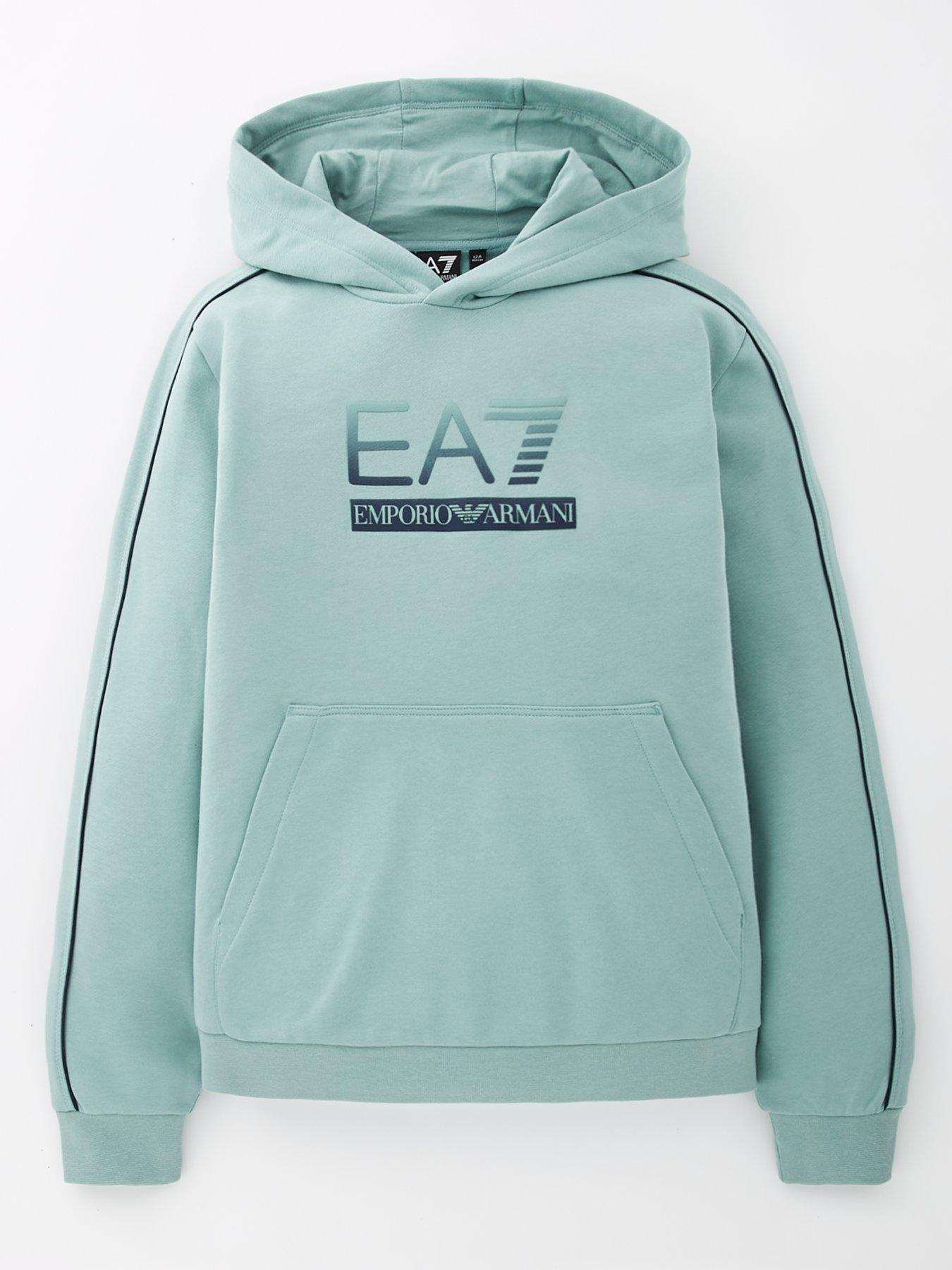 EA7 Emporio Armani Boys Train Visibility Hoodie - Blue