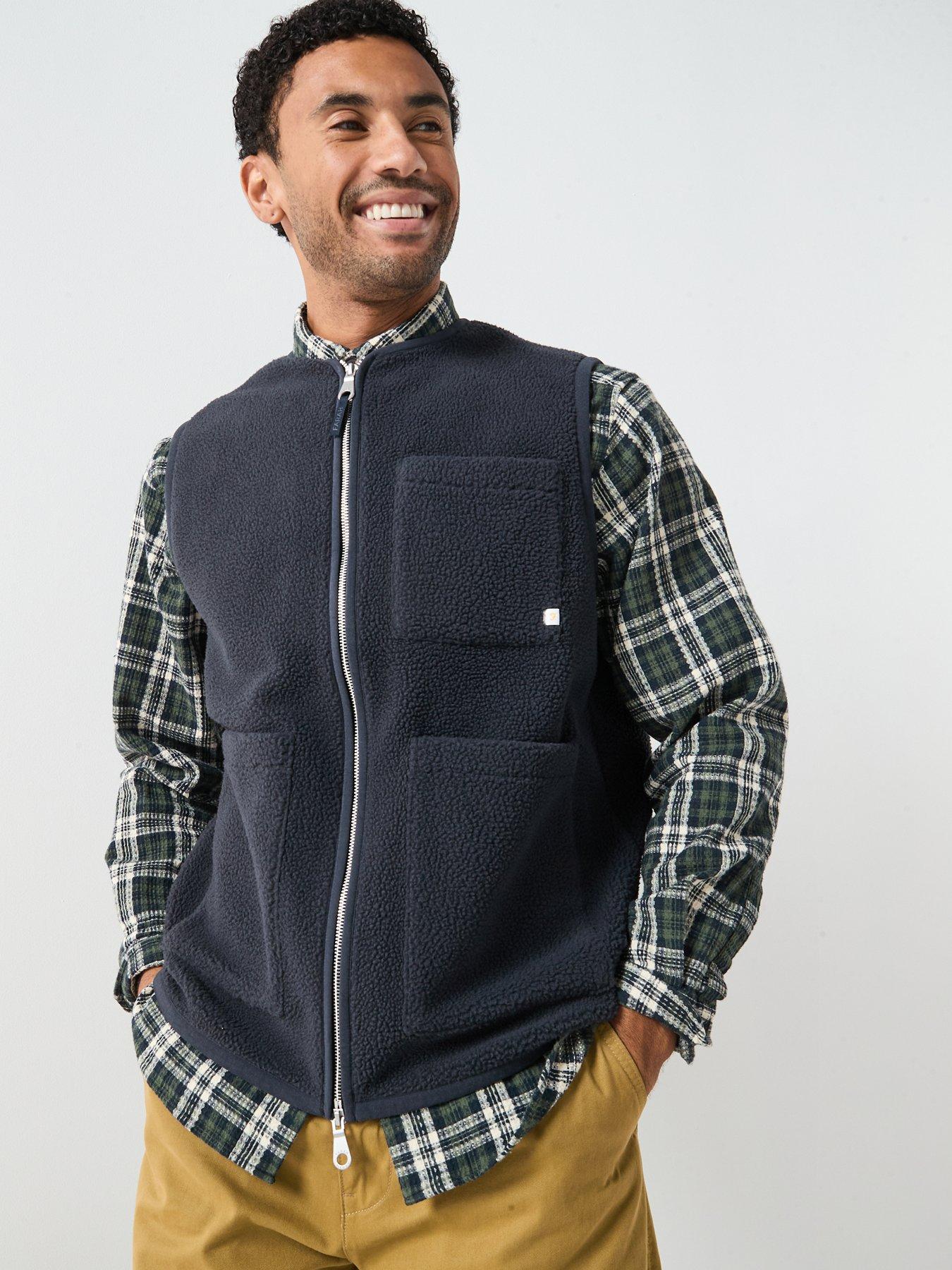 Farah F Tab Abbott Fleece Gilet - Navy