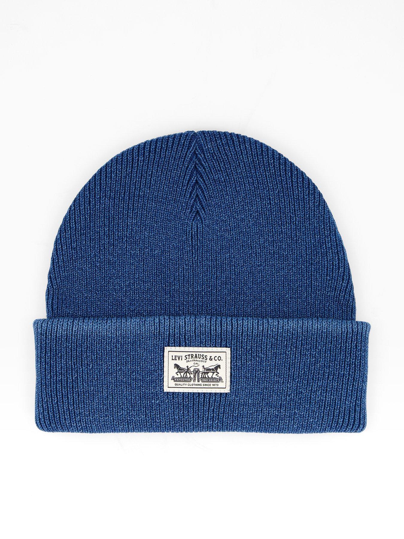 Levi's Backpatch Knitted Beanie Hat - Blue