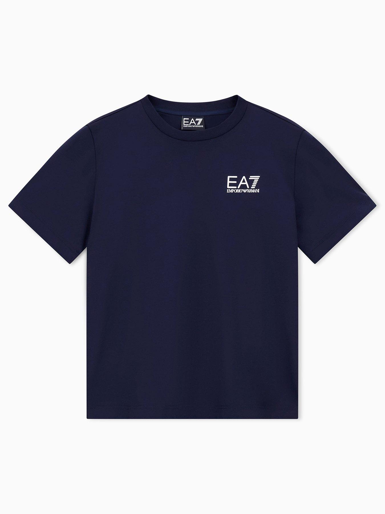 EA7 Emporio Armani Boys Train Core Id Short Sleeve T-shirt - Navy