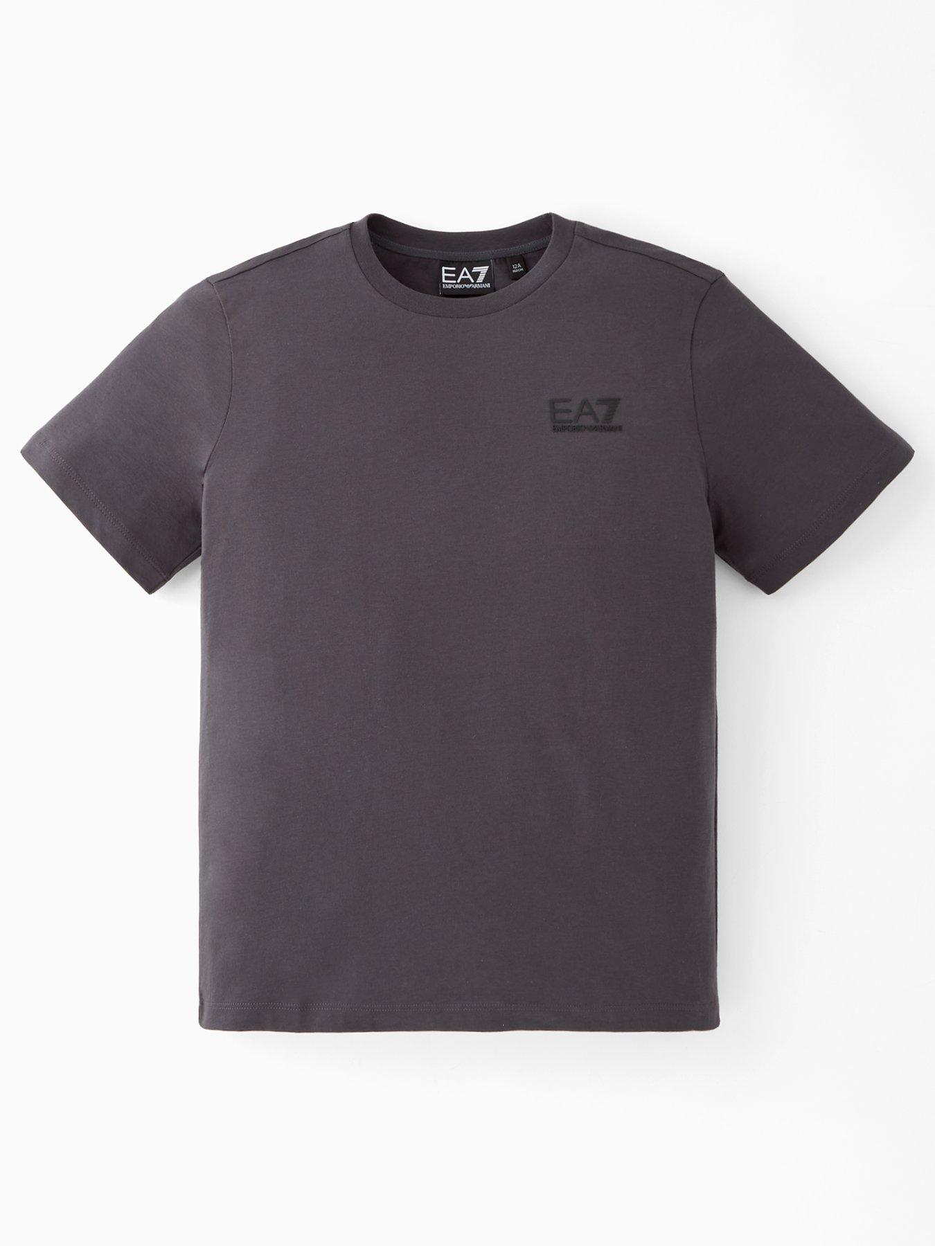 EA7 Emporio Armani Boys Train Core Id Short Sleeve T-Shirt - Grey