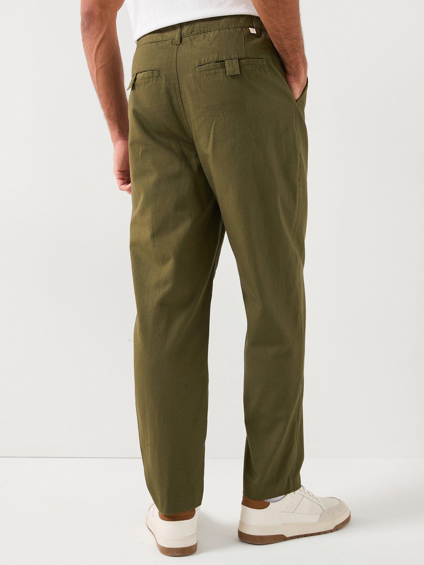 Farah Hawtin Tapered Fit Trousers - Khaki | Very