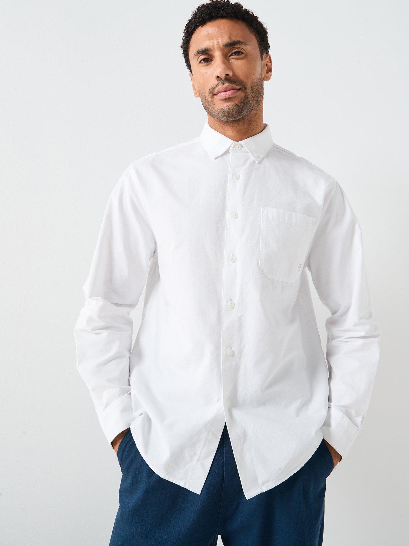 undefined Farah F Tab Brewer Boxy Long Sleeve Shirt