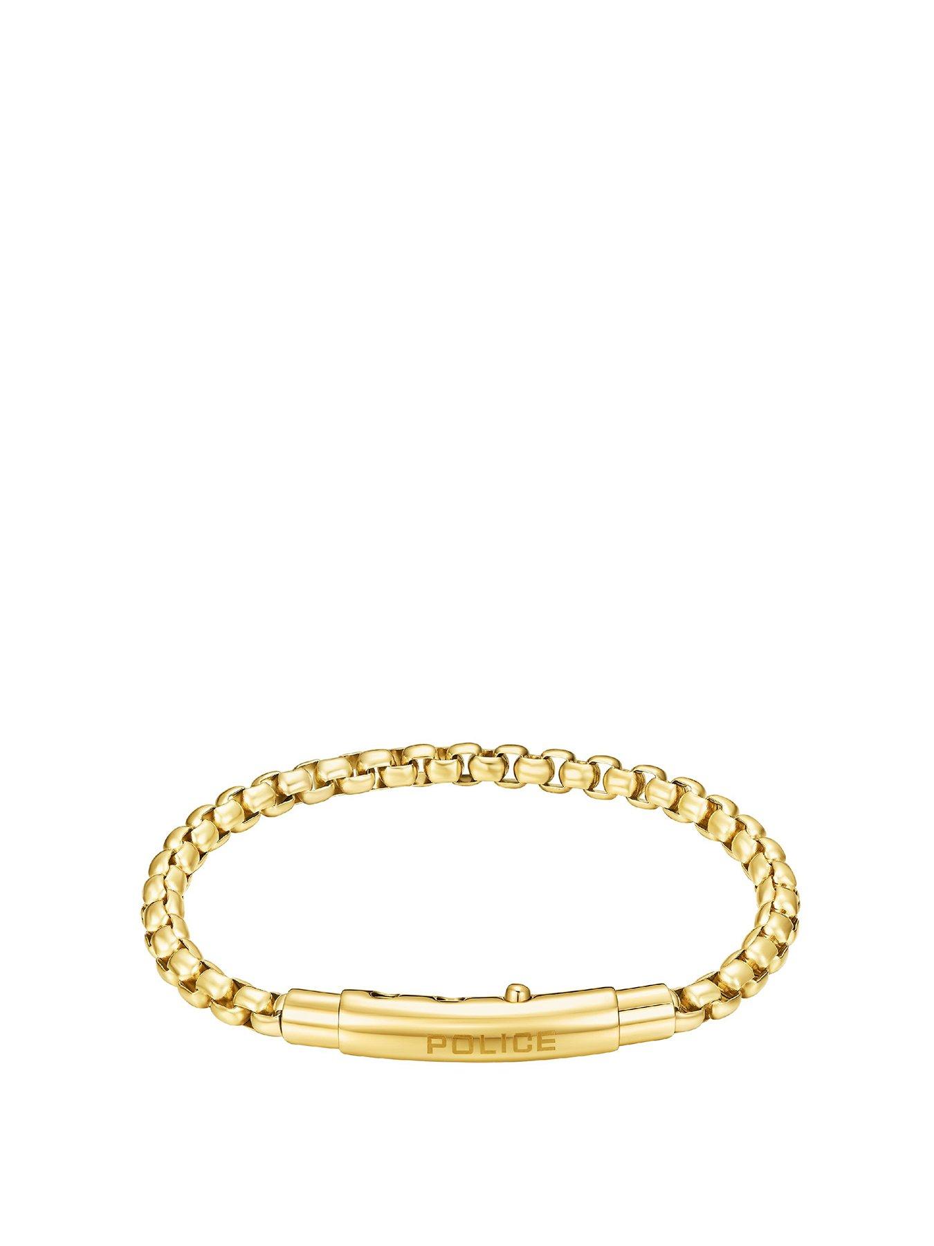 undefined Fleshy Gold Plated SS Men's Bracelet