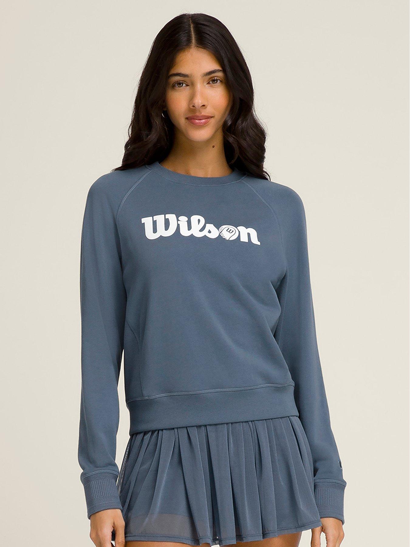 Wilson: Womens Tennis Sideline Crew - Blue