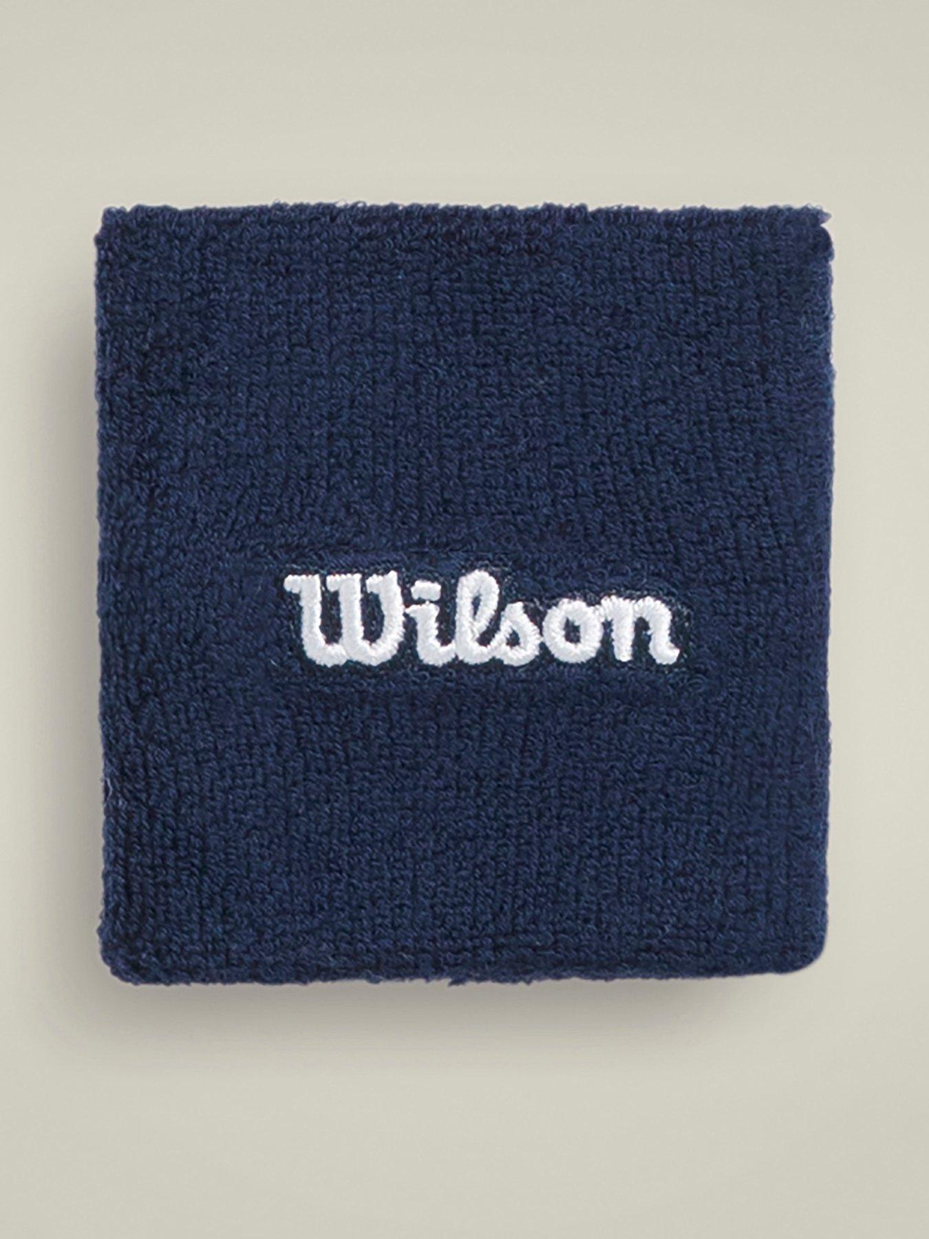 undefined Unisex Tennis Terry Logo Wristband - Navy