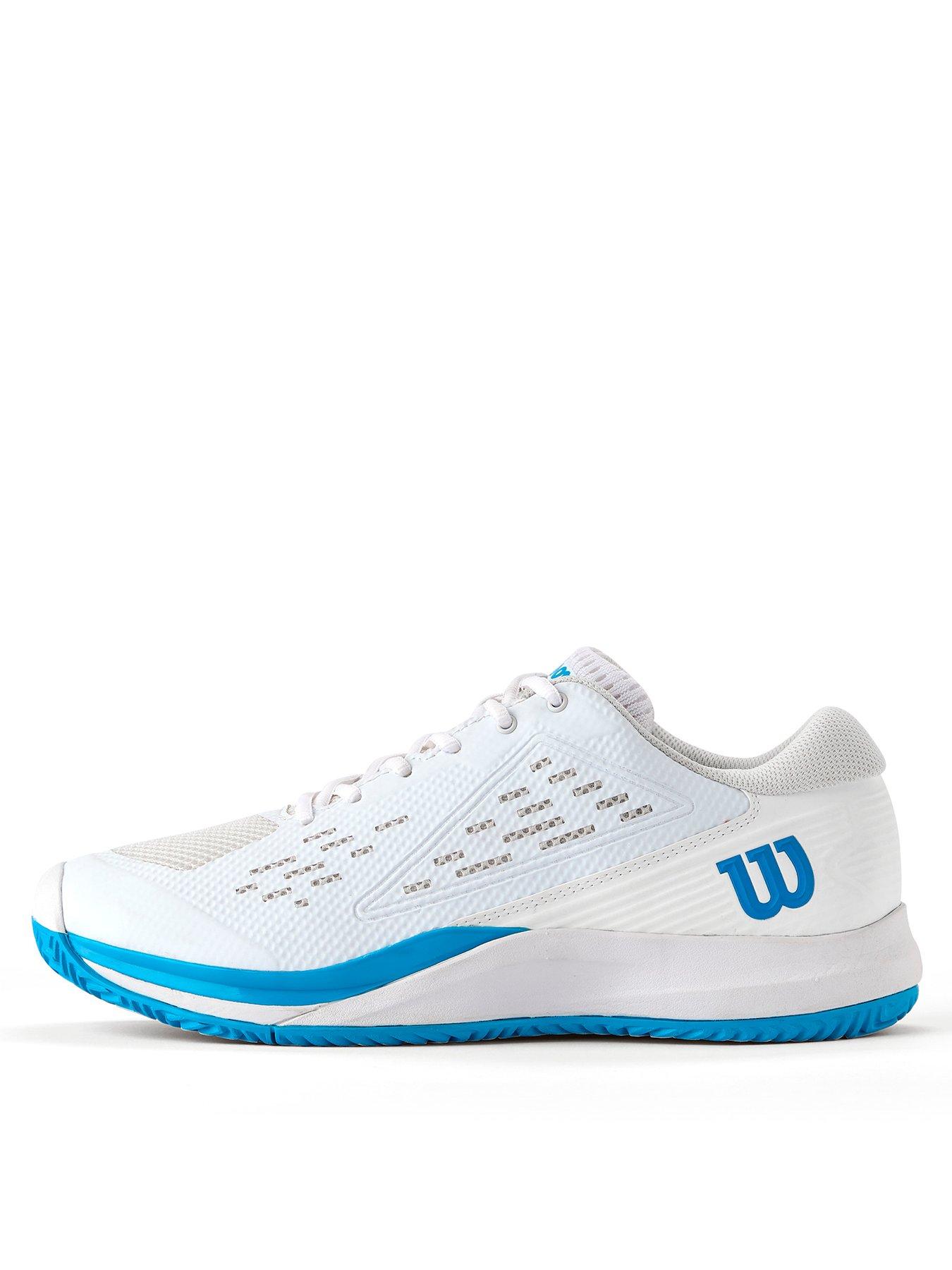 undefined Mens Tennis Rush Pro Ace Shoes - White/Blue