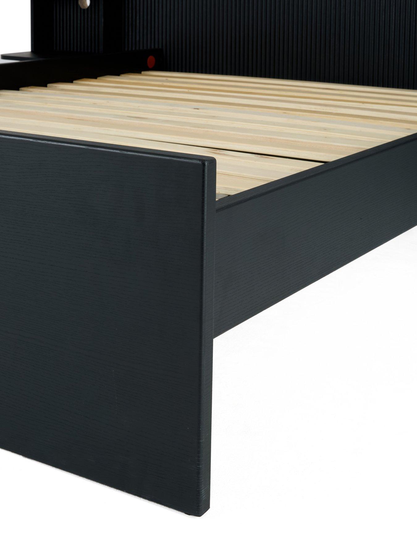 Image 4 of 6 of The Very Collection Carina Oversize Headboard&nbsp;Bed with Mattress Options (Buy &amp; SAVE!) - Black