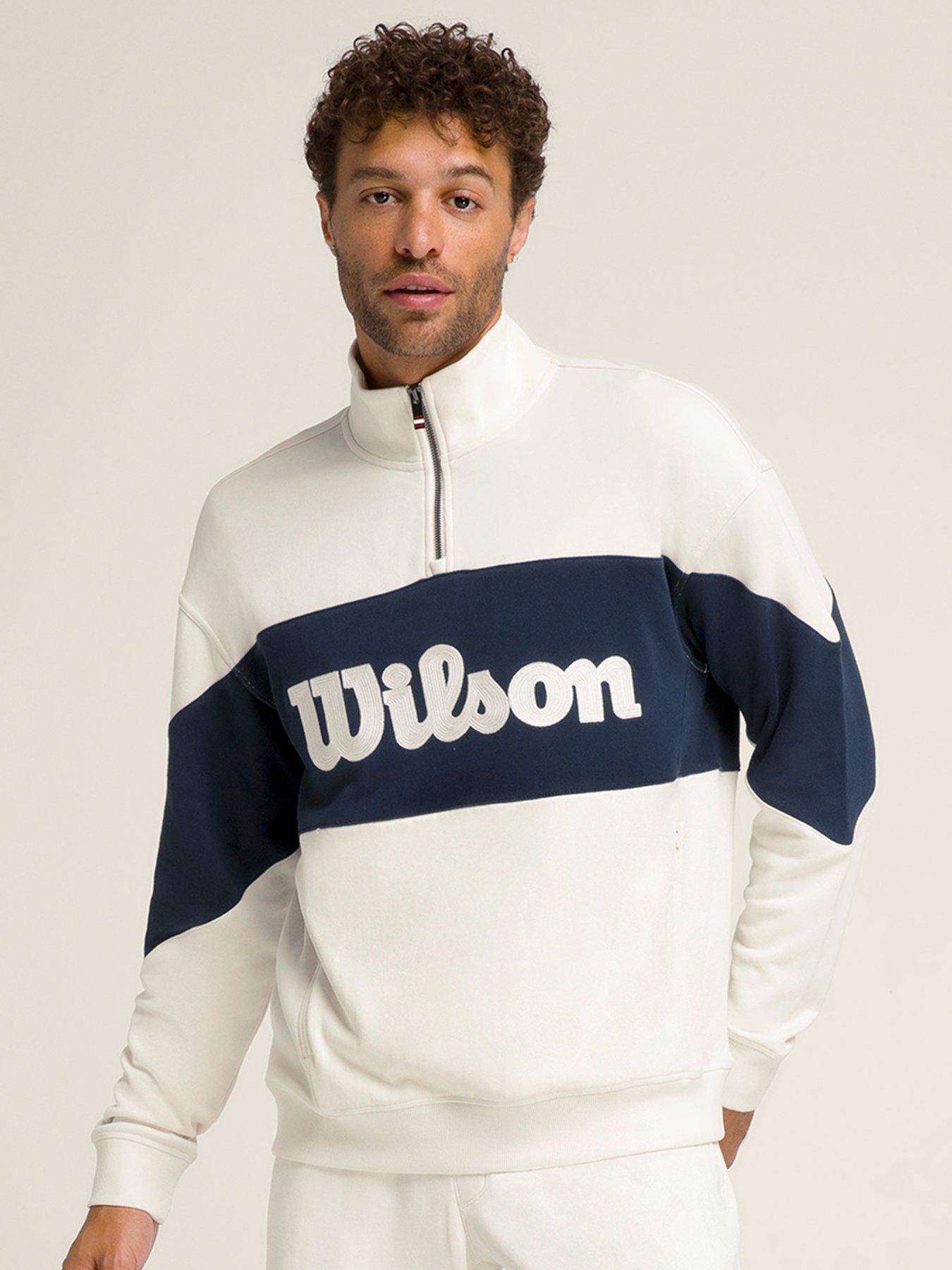 Wilson Mens Tennis Parkside Half Zip - Beige