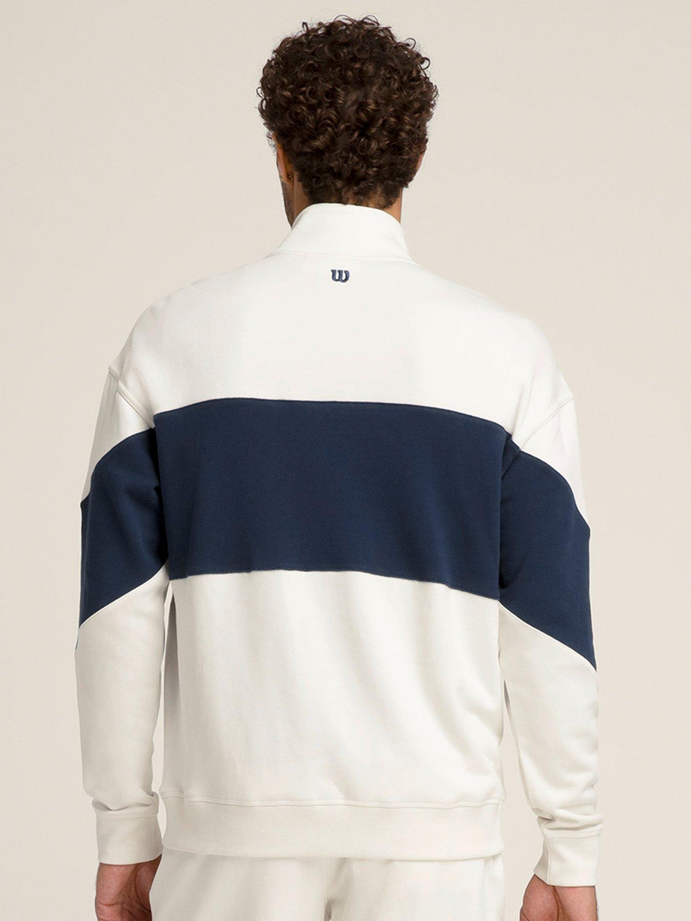 Image 2 of 5 of Wilson Mens Tennis Parkside Half Zip - Beige