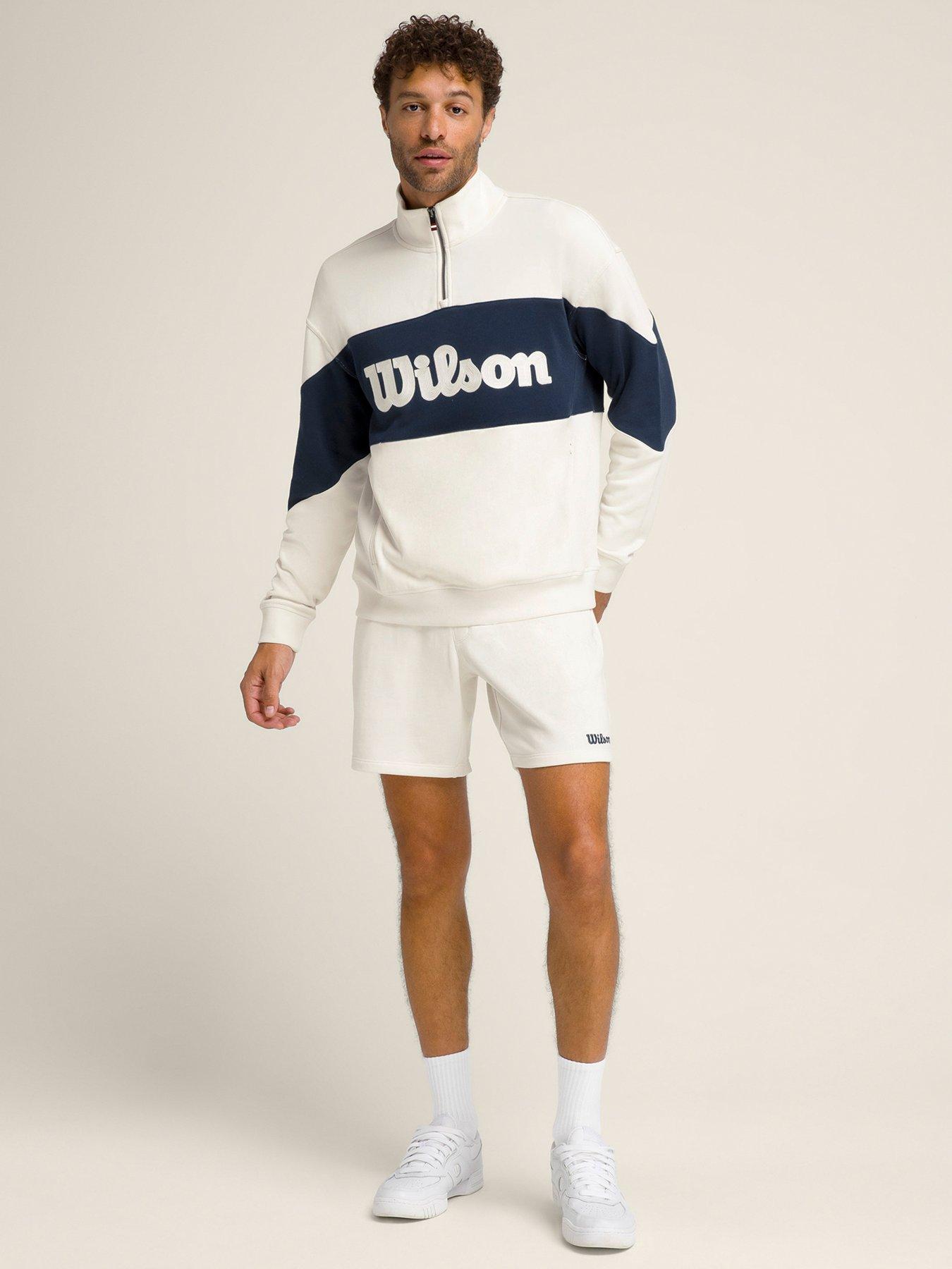 Image 3 of 5 of Wilson Mens Tennis Parkside Half Zip - Beige