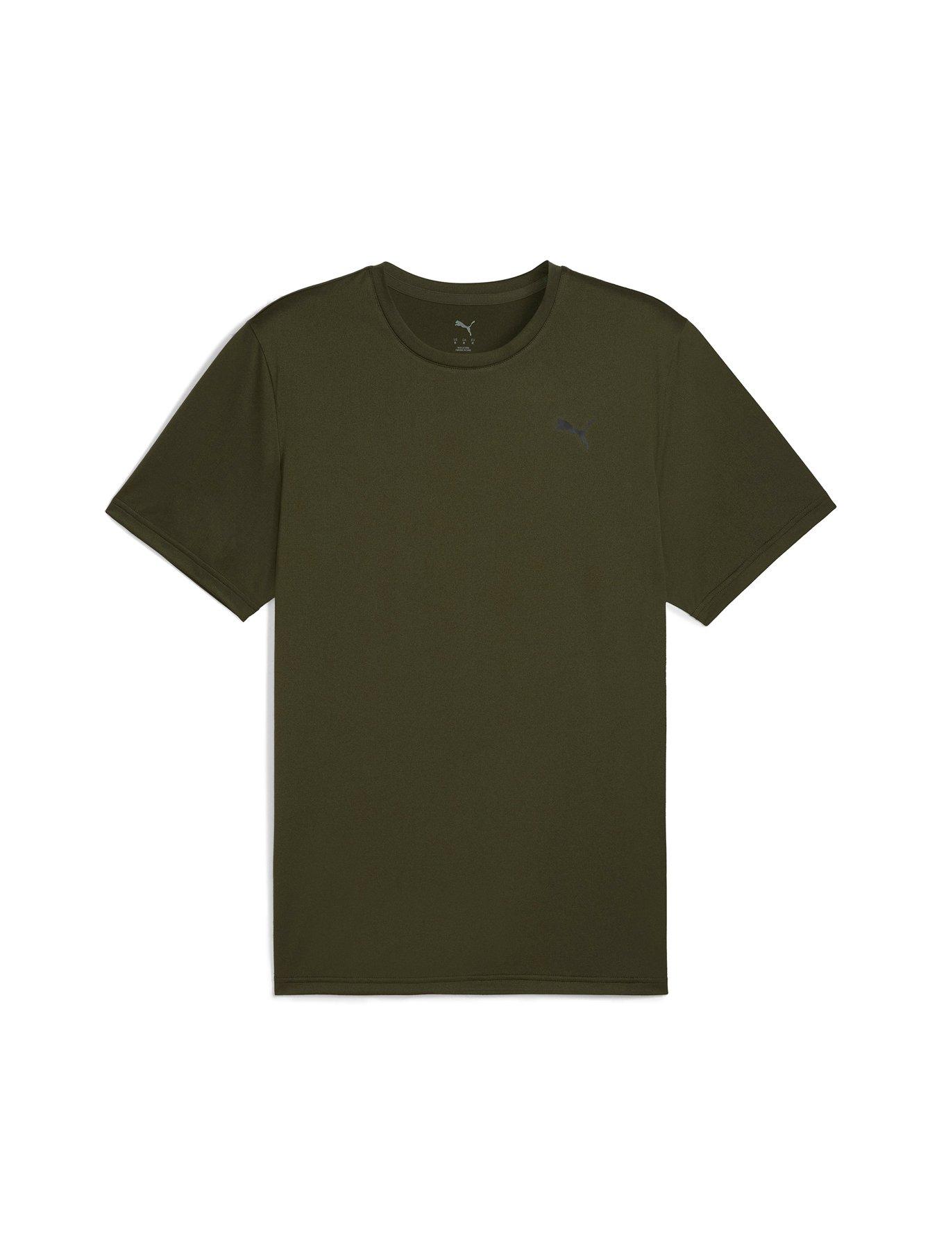 undefined Mens Training Essentials Solid Cat T-Shirt - Green
