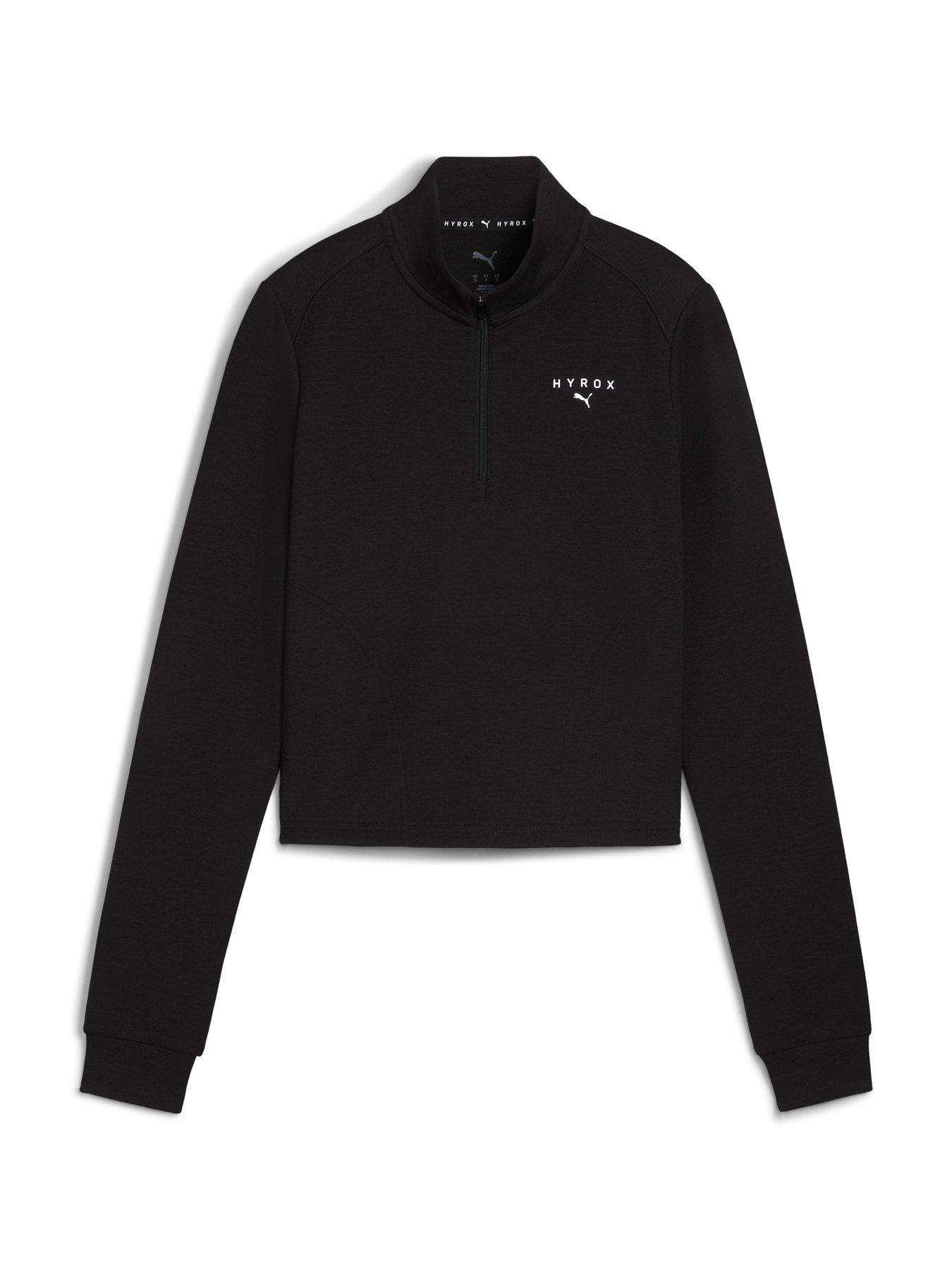 undefined Womens Puma X Hyrox Cloudspun 1/4 Zip - Black