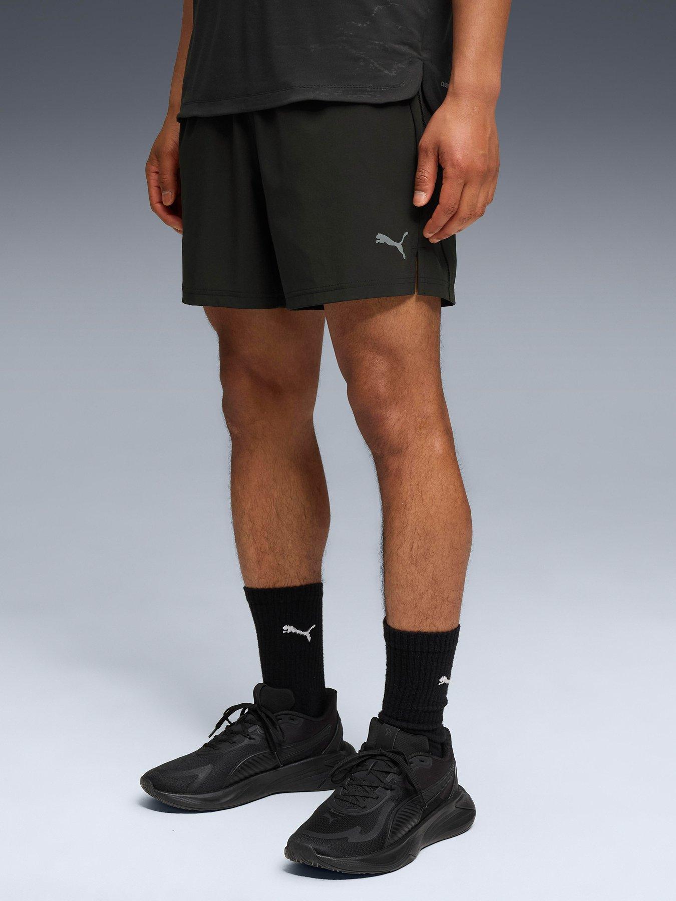undefined Mens Training Tech Stretch Woven Shorts - Black