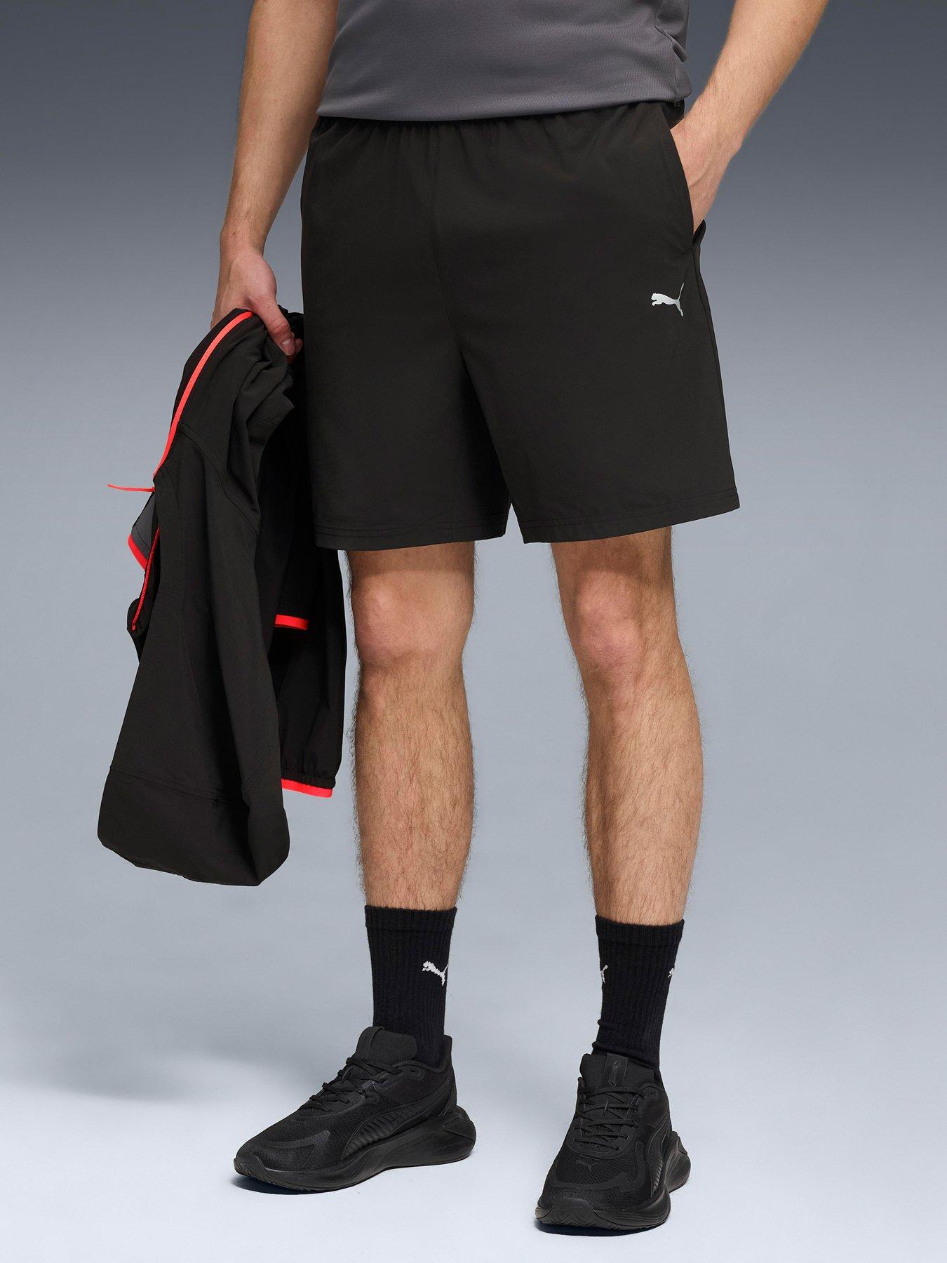 Image 1 of 6 of Puma Mens Training Flex Stretch Woven Shorts - Black