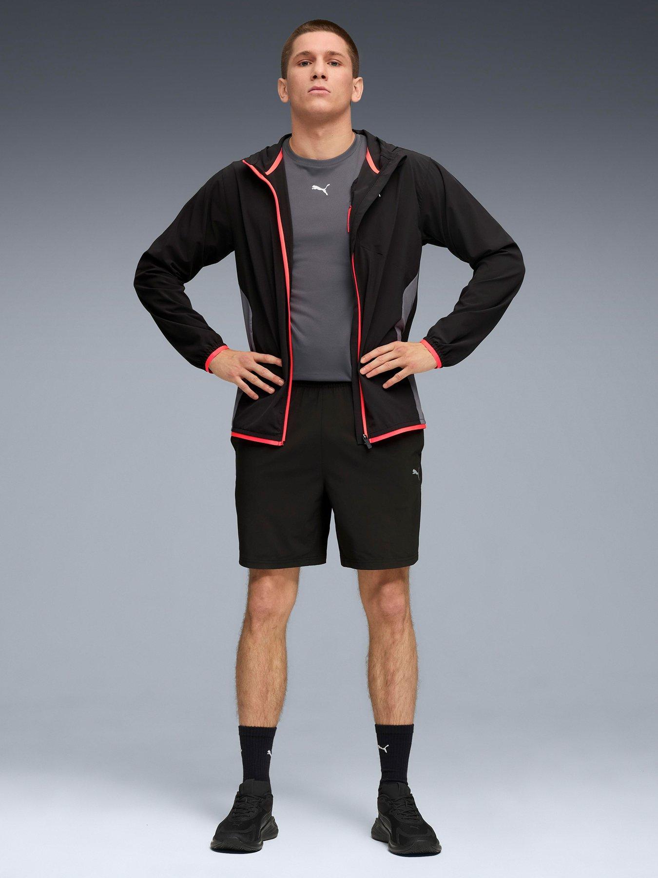 Image 3 of 6 of Puma Mens Training Flex Stretch Woven Shorts - Black
