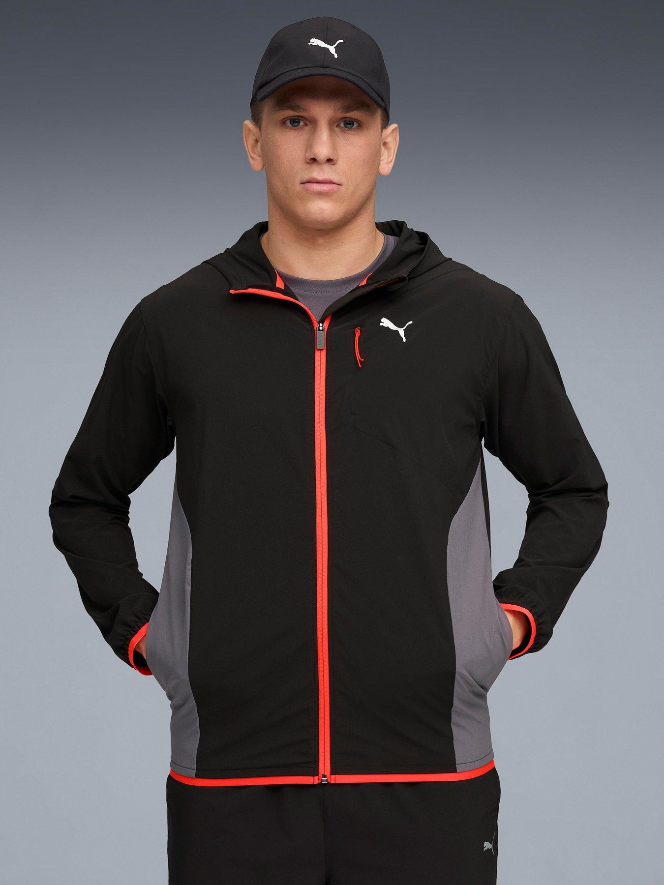 Puma Mens Training Flex Stretch Woven Jacket - Black | Very