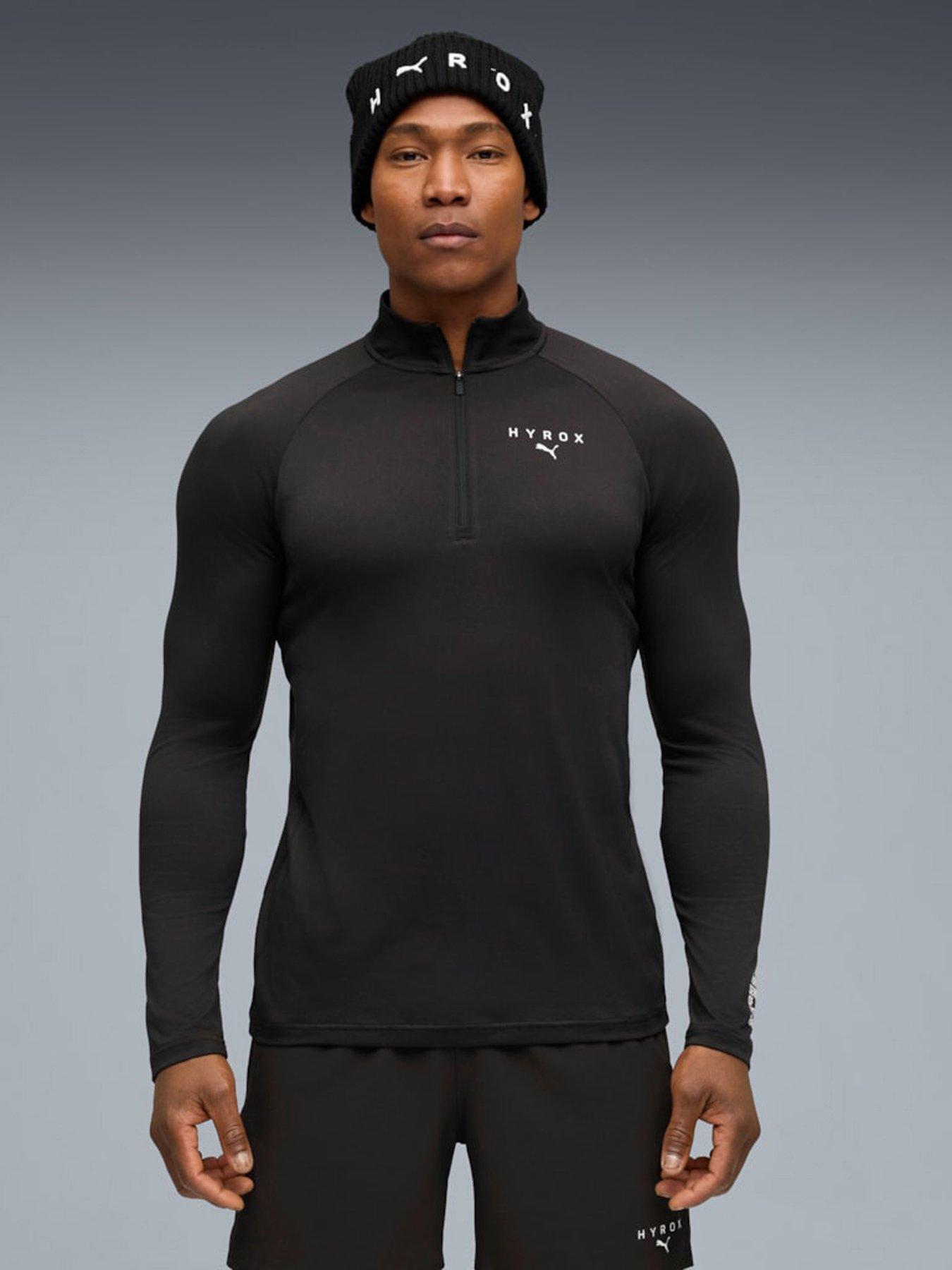 undefined Mens Puma X Hyrox 1/4 Zip - Black