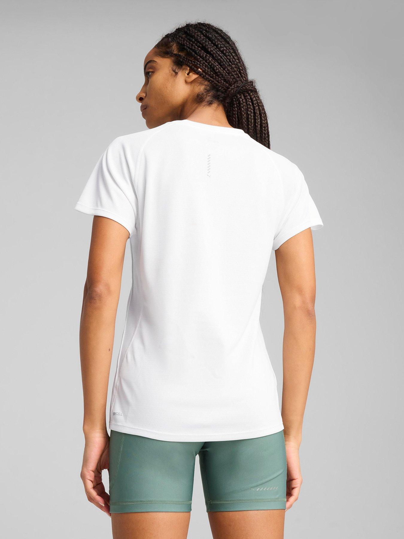 Image 2 of 5 of Puma Womens Running Velocity T-Shirt - White