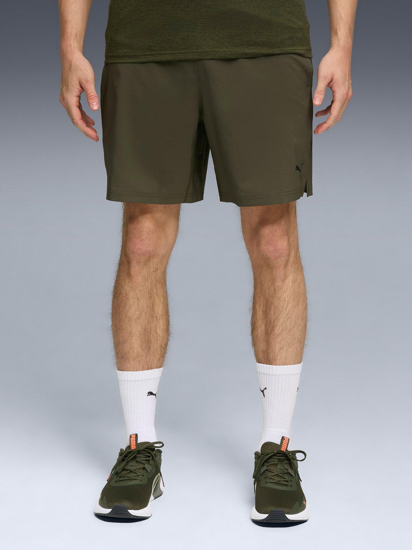 undefined Mens Training Essentials 7Inch Woven Shorts - Green