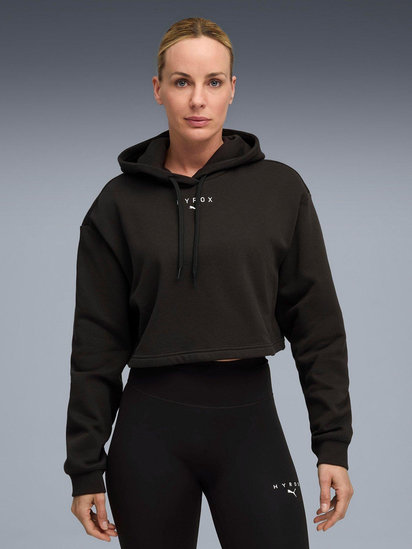 undefined Womens X Hyrox Heavyweight Hoodie - Black
