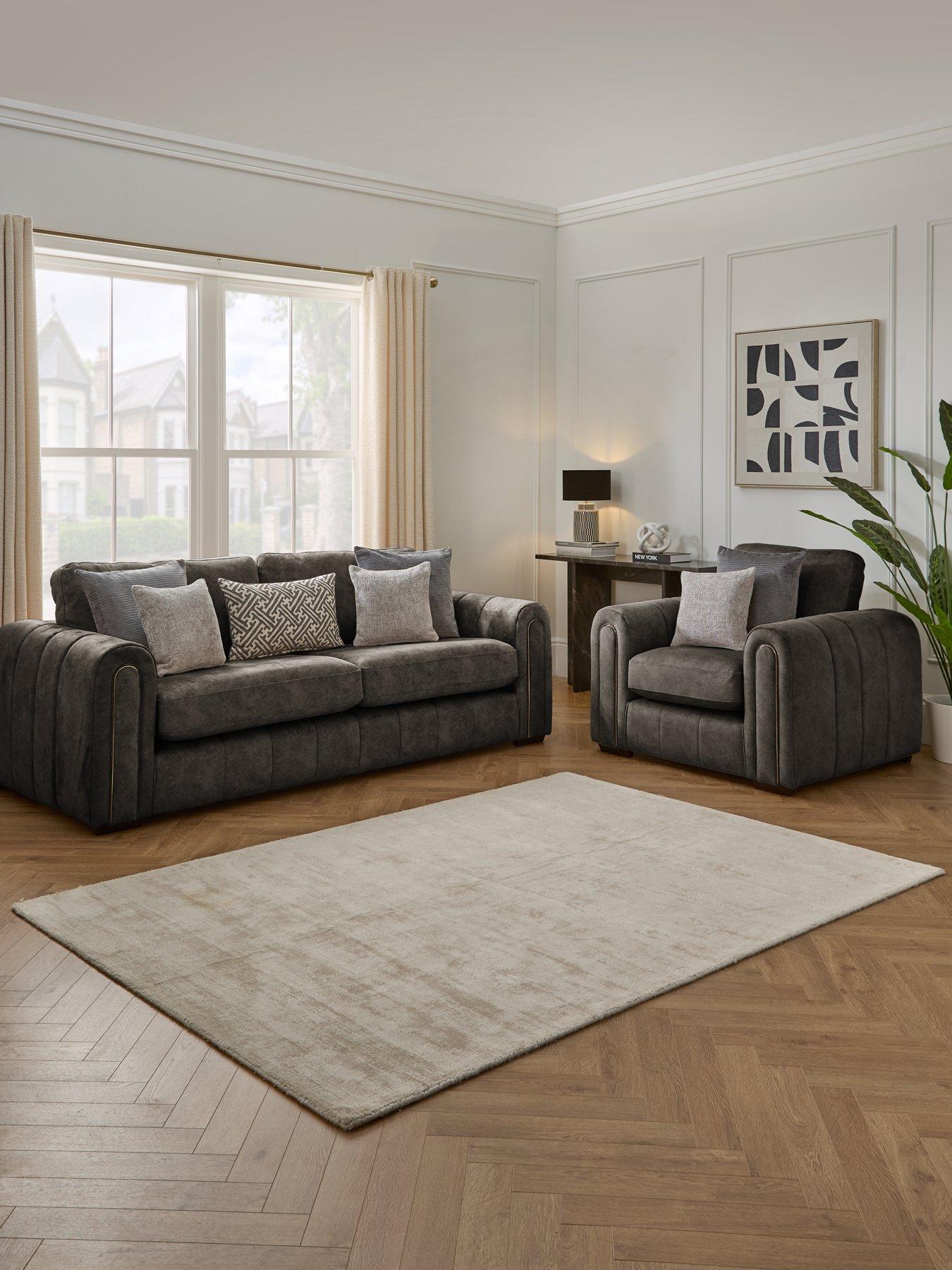 Very Home Amara 3 Seater Sofa + Armchair Set (Buy  &  SAVE!) - Made to Order in the UK