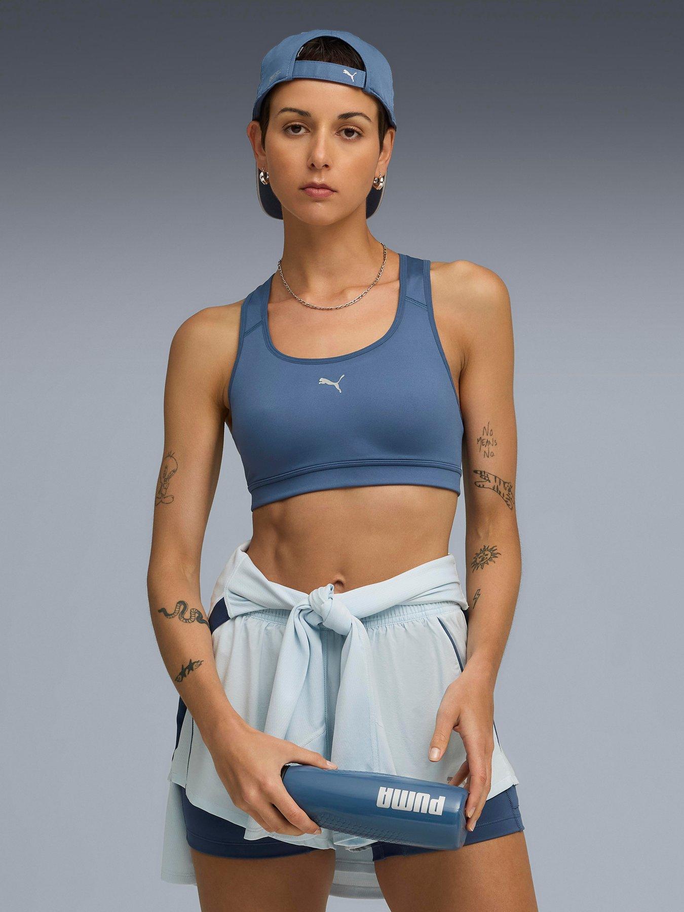 Puma Womens Running 4Keeps Run Bra - Blue