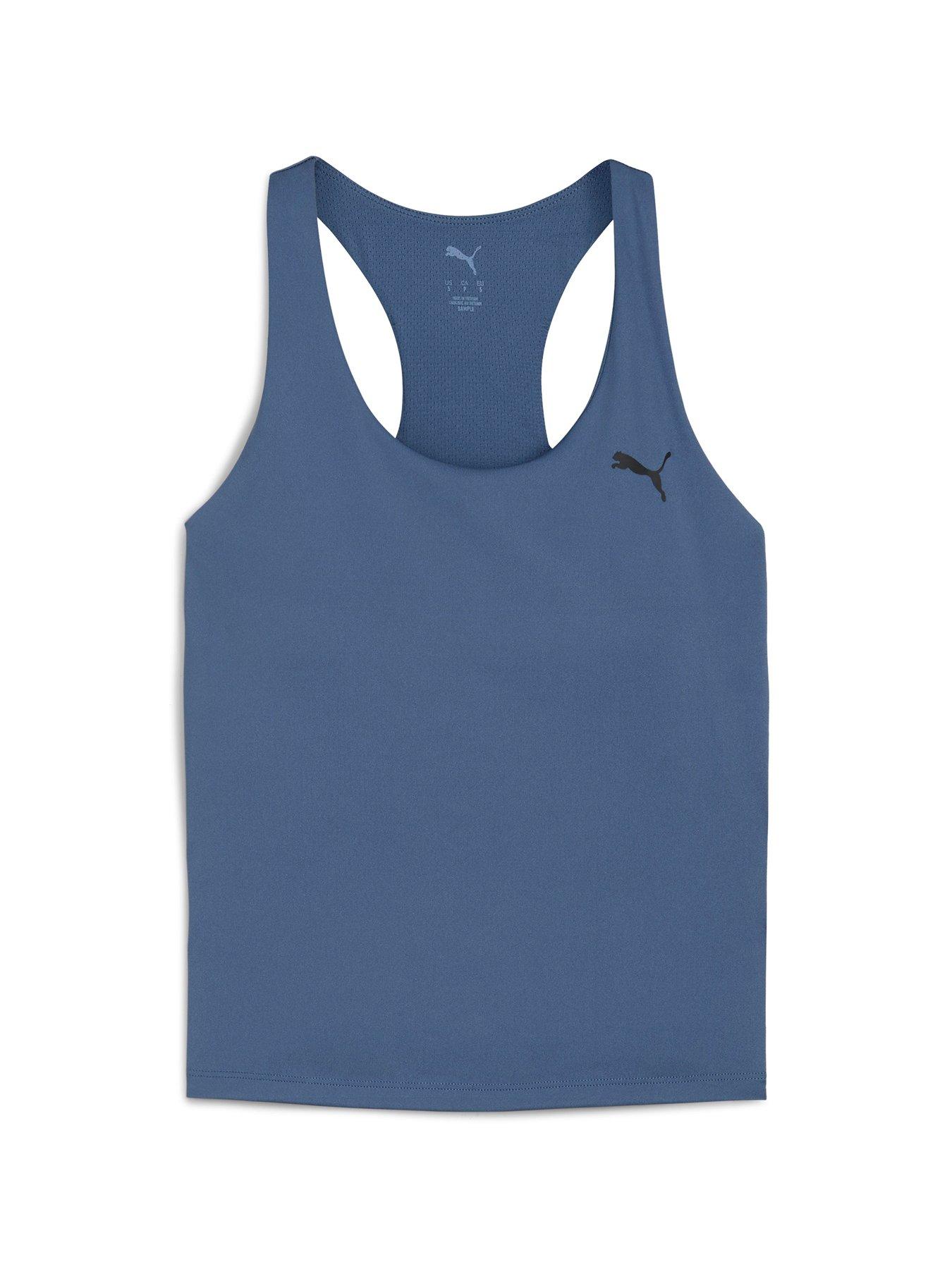 Image 4 of 5 of Puma Womens Training Essential 2 In 1 Tank - Blue
