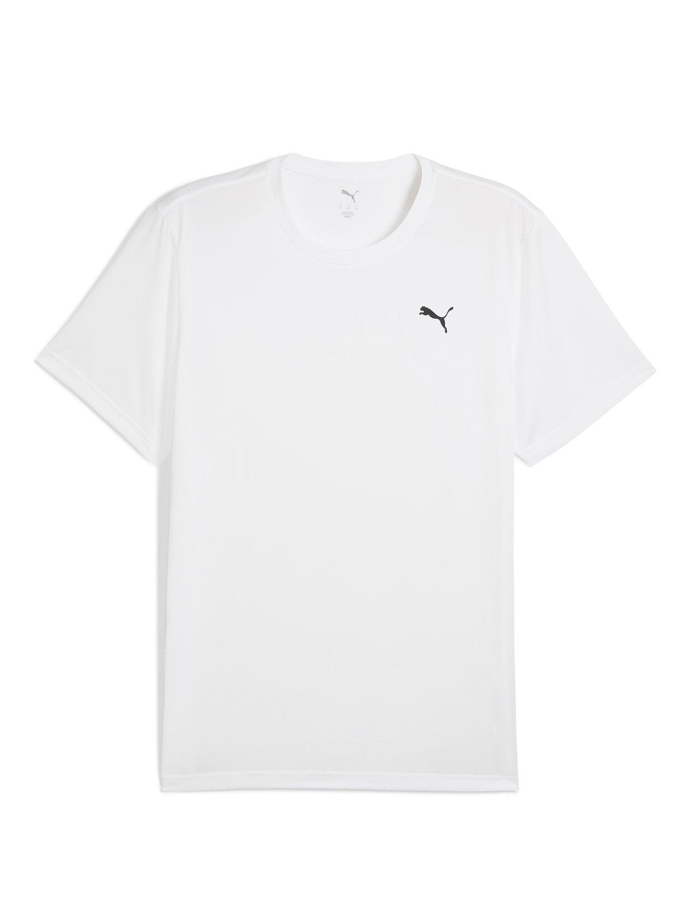 undefined Mens Training Essentials Solid Cat T-Shirt - White