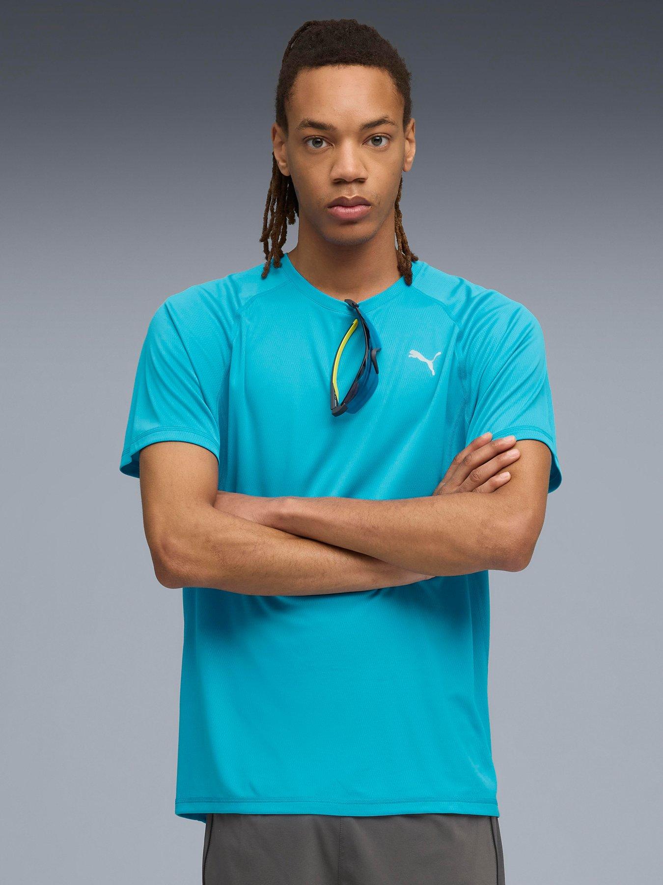 Image 1 of 5 of Puma Mens Running Velocity T-Shirt - Blue