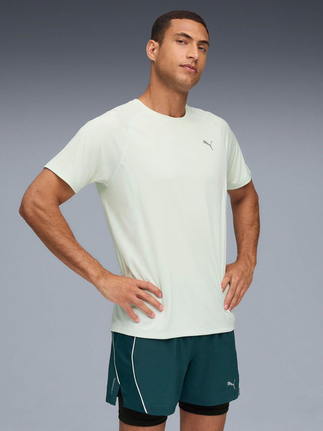 Puma Mens Running Velocity T-Shirt, Green, Size 2Xl, Men