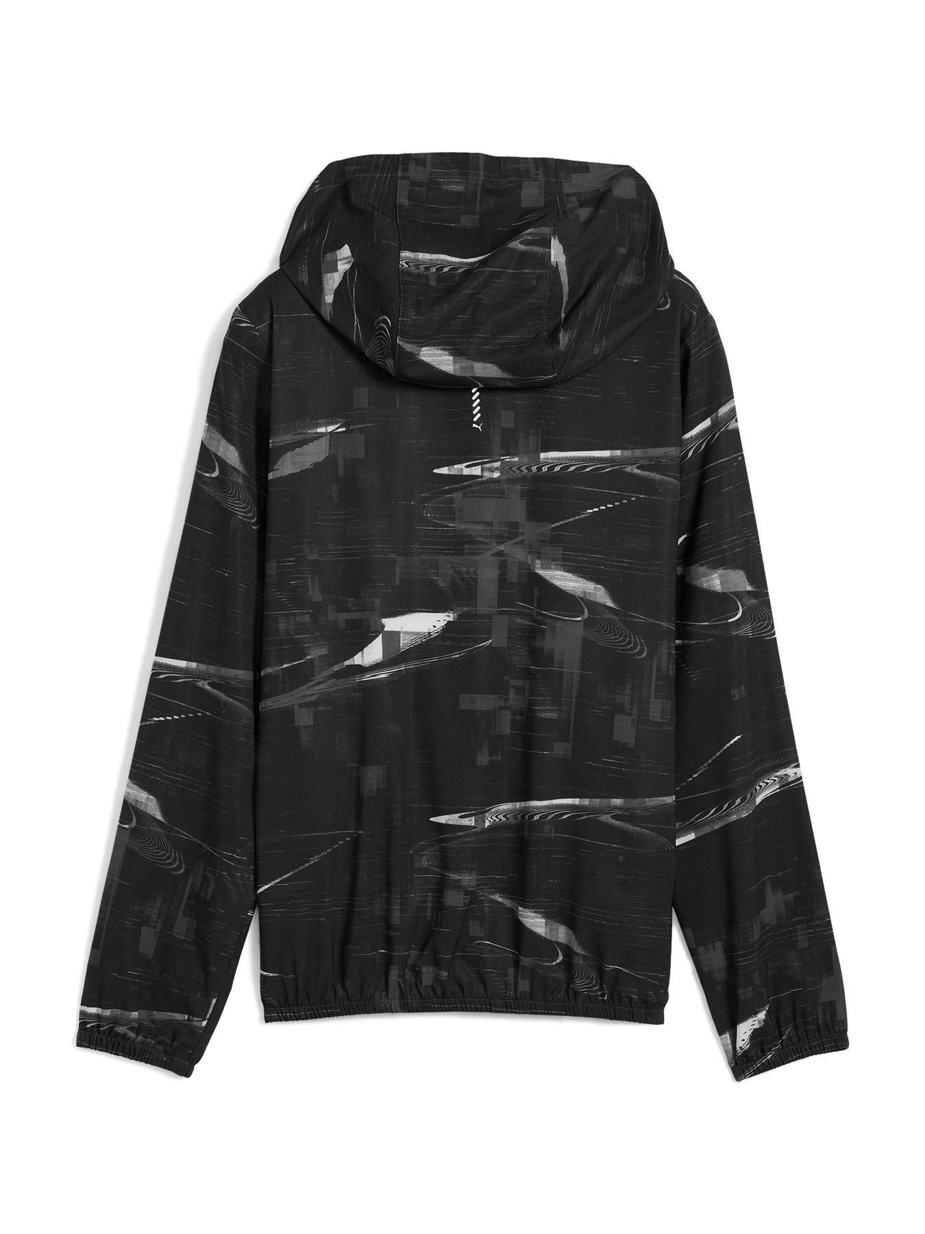 Image 5 of 6 of Puma Womens Running Velocity Printed Woven Jacket - Black