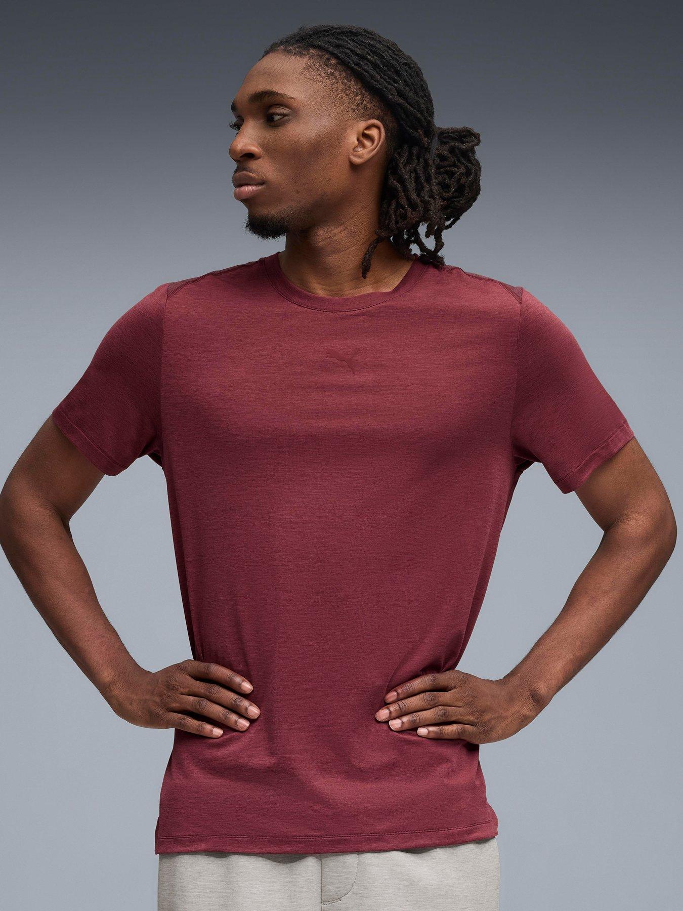 Puma Mens Training Cloudspun T-Shirt - Burgundy
