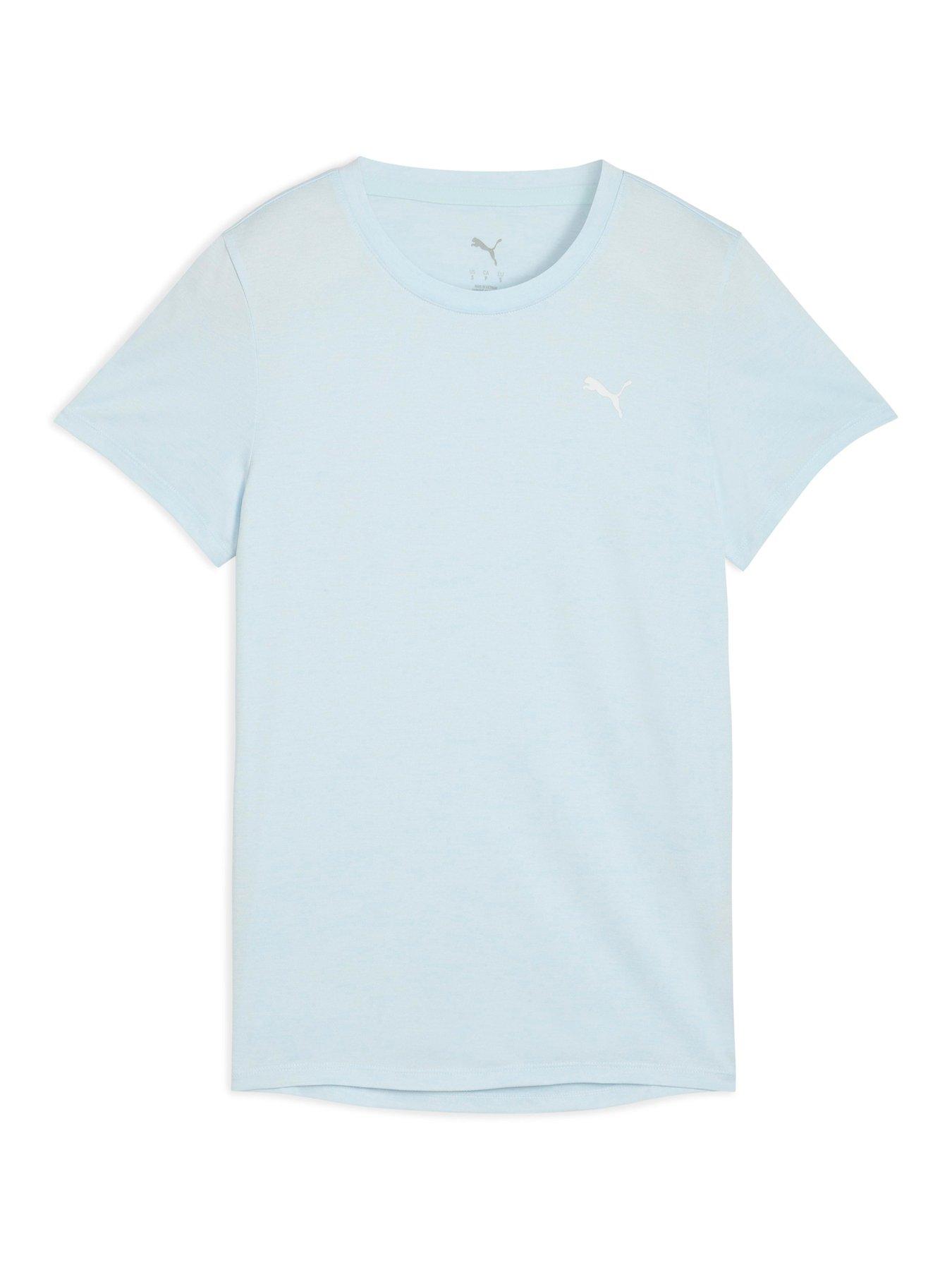 Puma Womens Training Essential Heather Tee - Blue