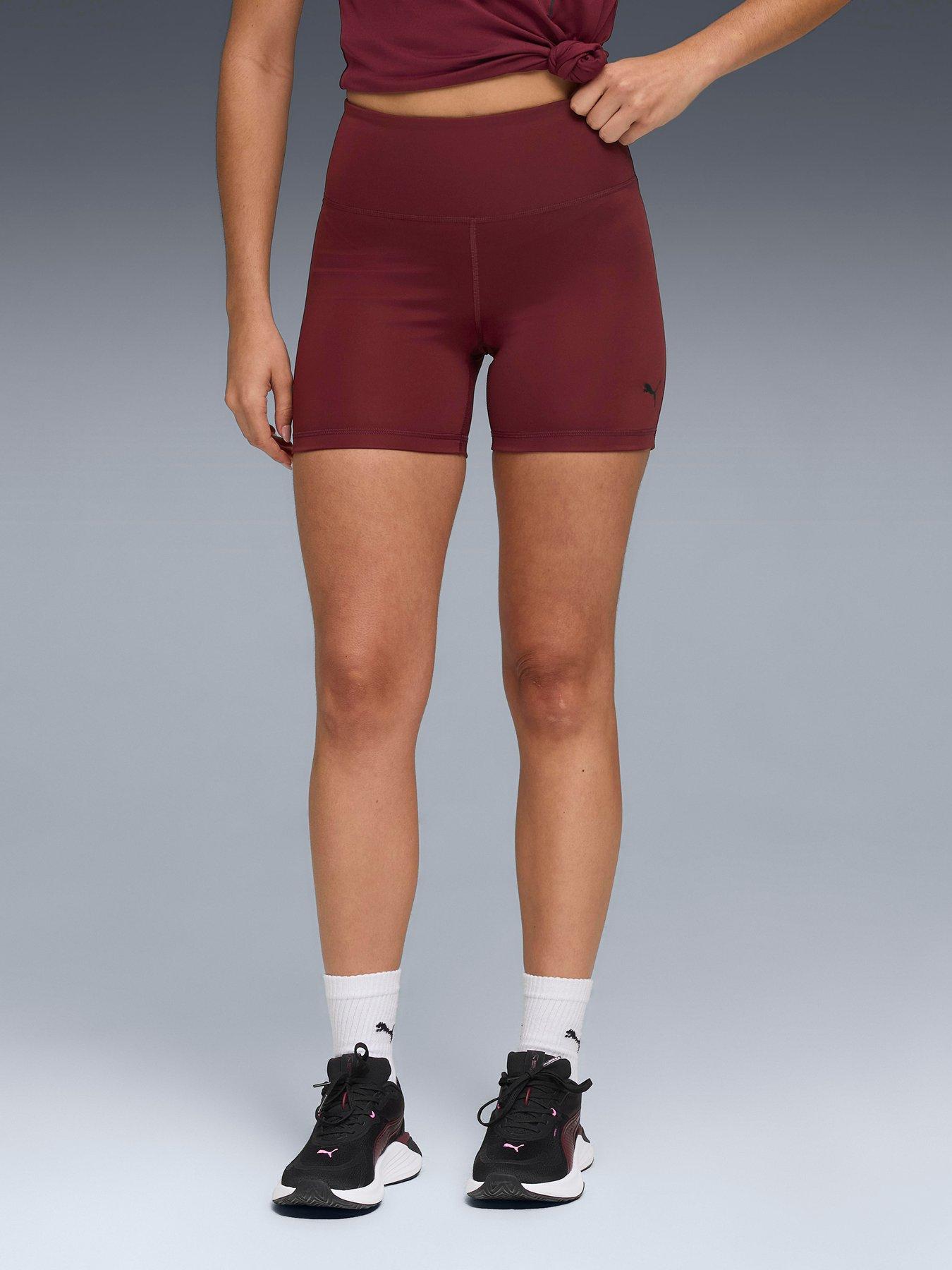 undefined Womens Training Essential Hight Waist 5Nch Short Tights - Burgundy