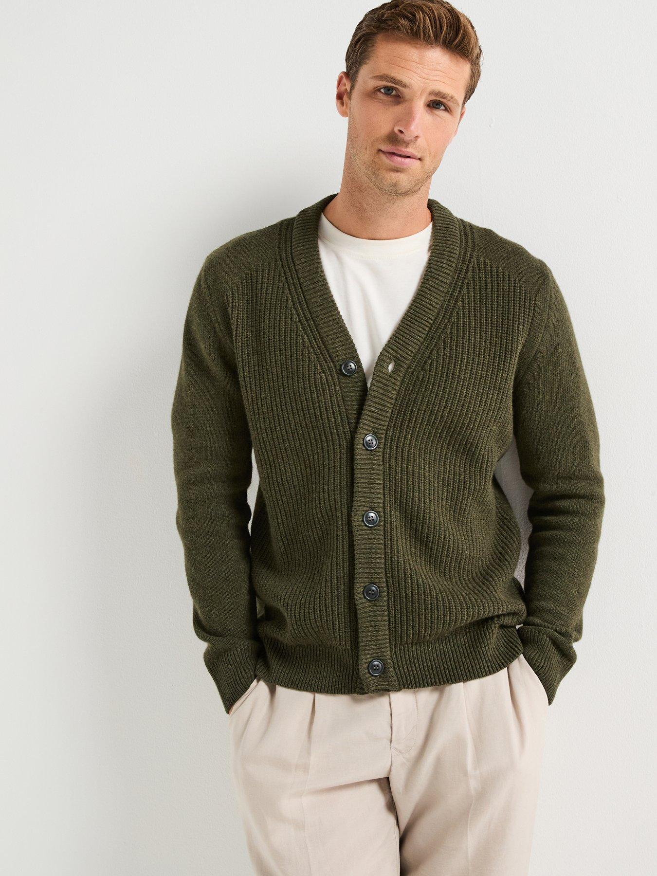 Barbour Mainland Knitted Cardigan - Khaki