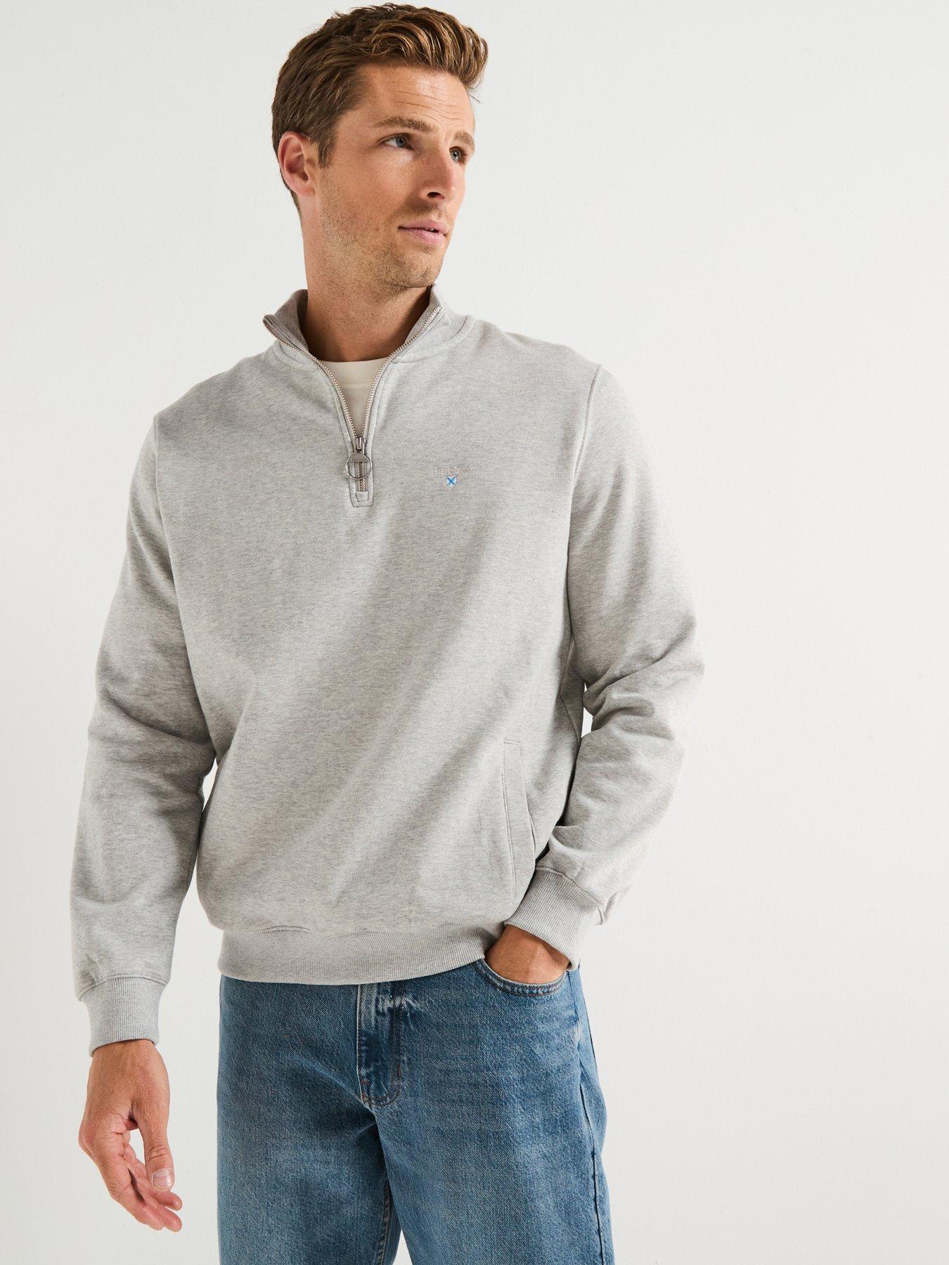 undefined Beckhill 1/2 Zip Sweat Top- Grey