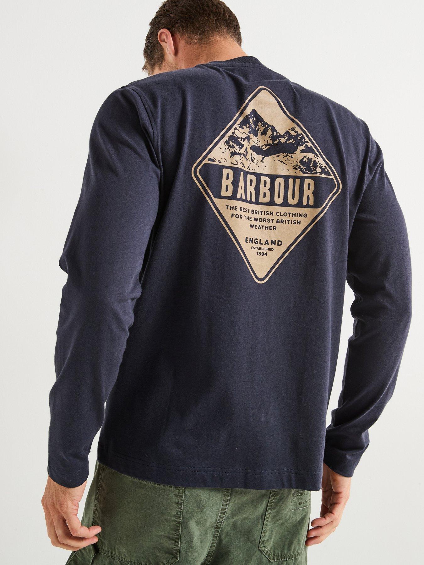 Barbour Redford Long Sleeve T-Shirt- Navy