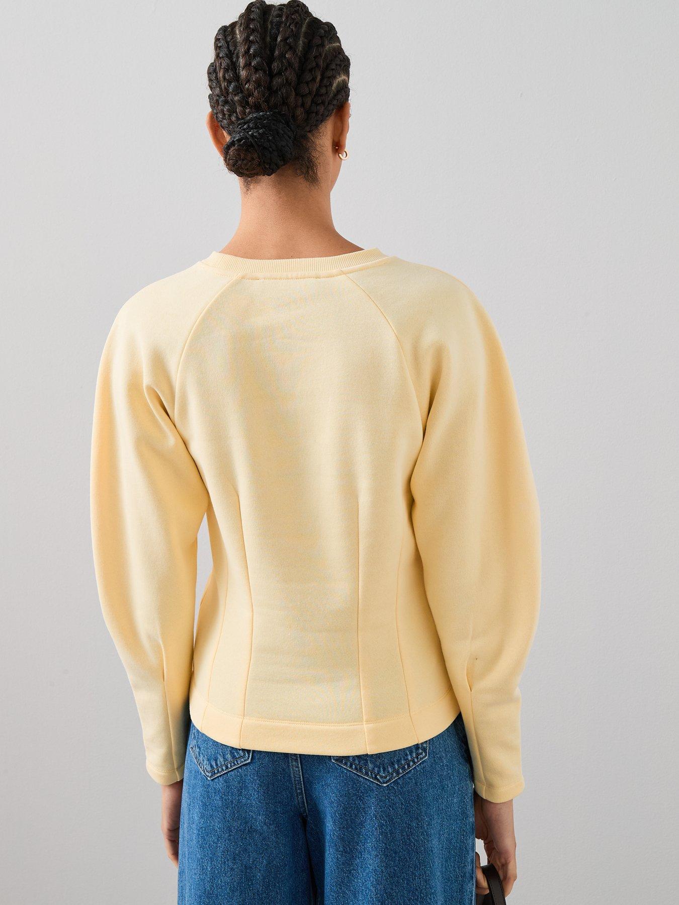 Image 2 of 7 of The Very Collection Seam Detail Sweatshirt - Yellow