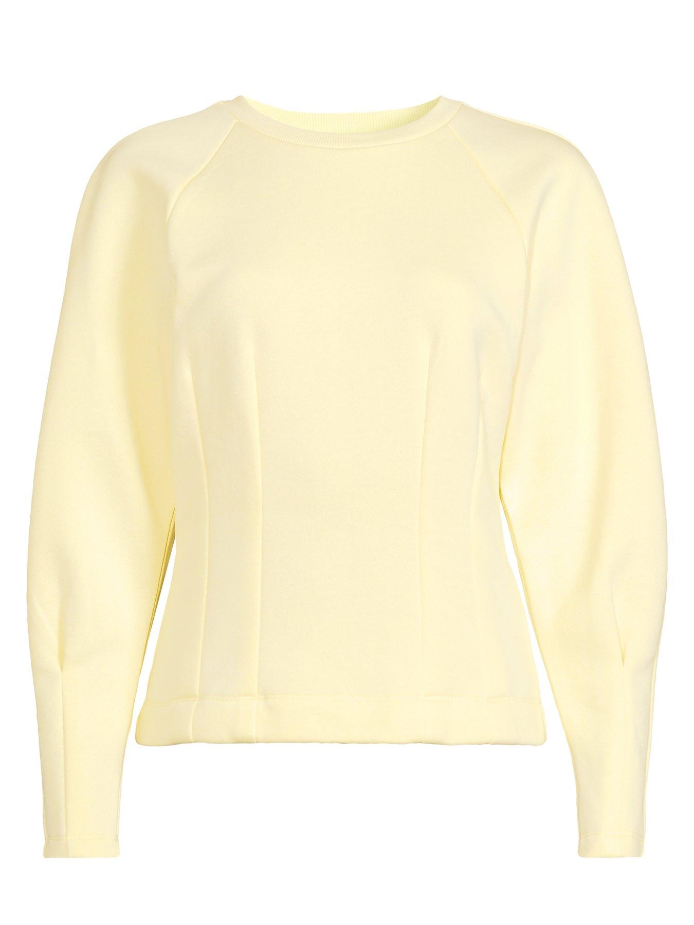 Image 7 of 7 of The Very Collection Seam Detail Sweatshirt - Yellow