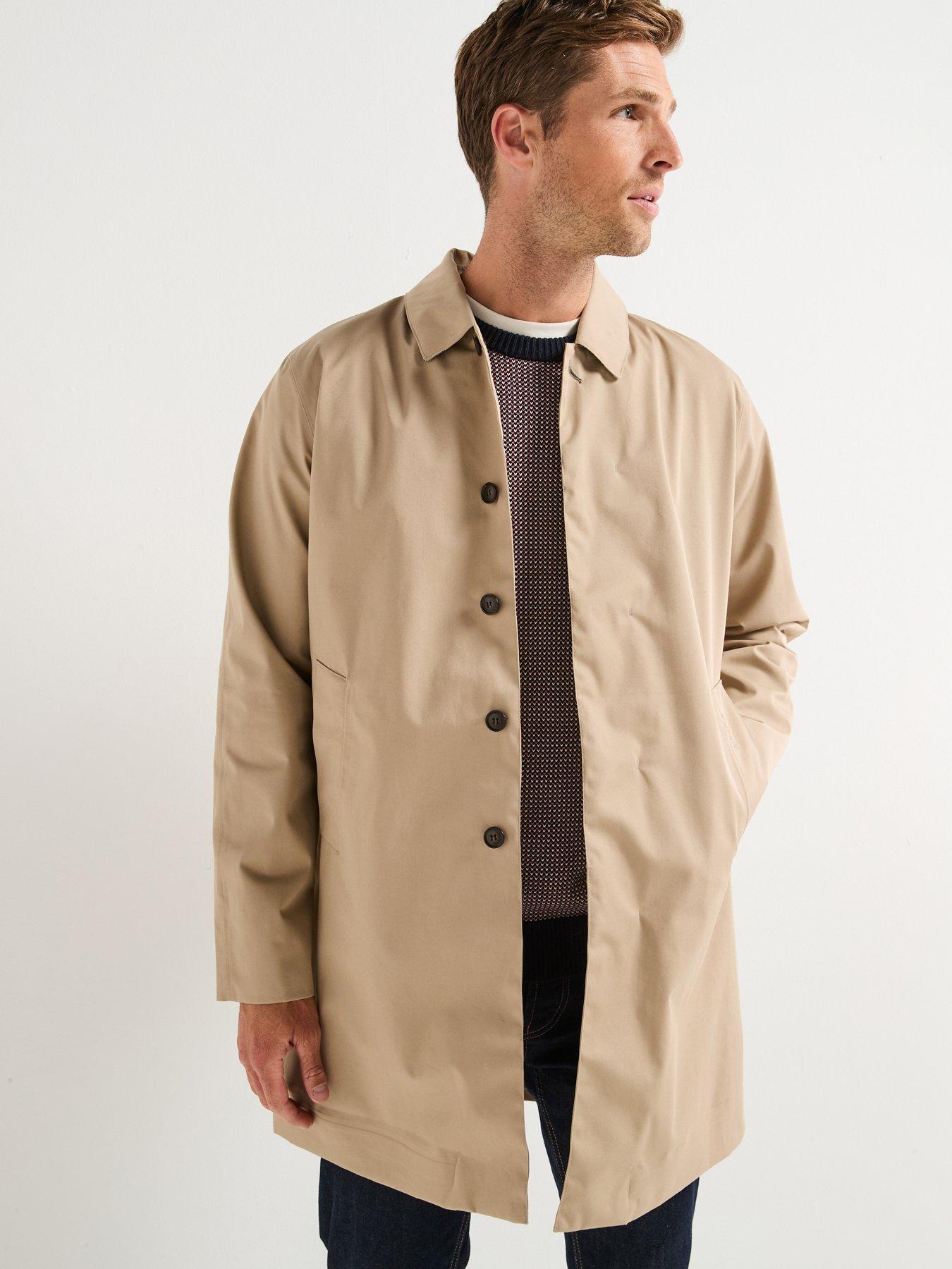 undefined Barbour Lorden Waterproof Macintosh Mac Jacket-beige