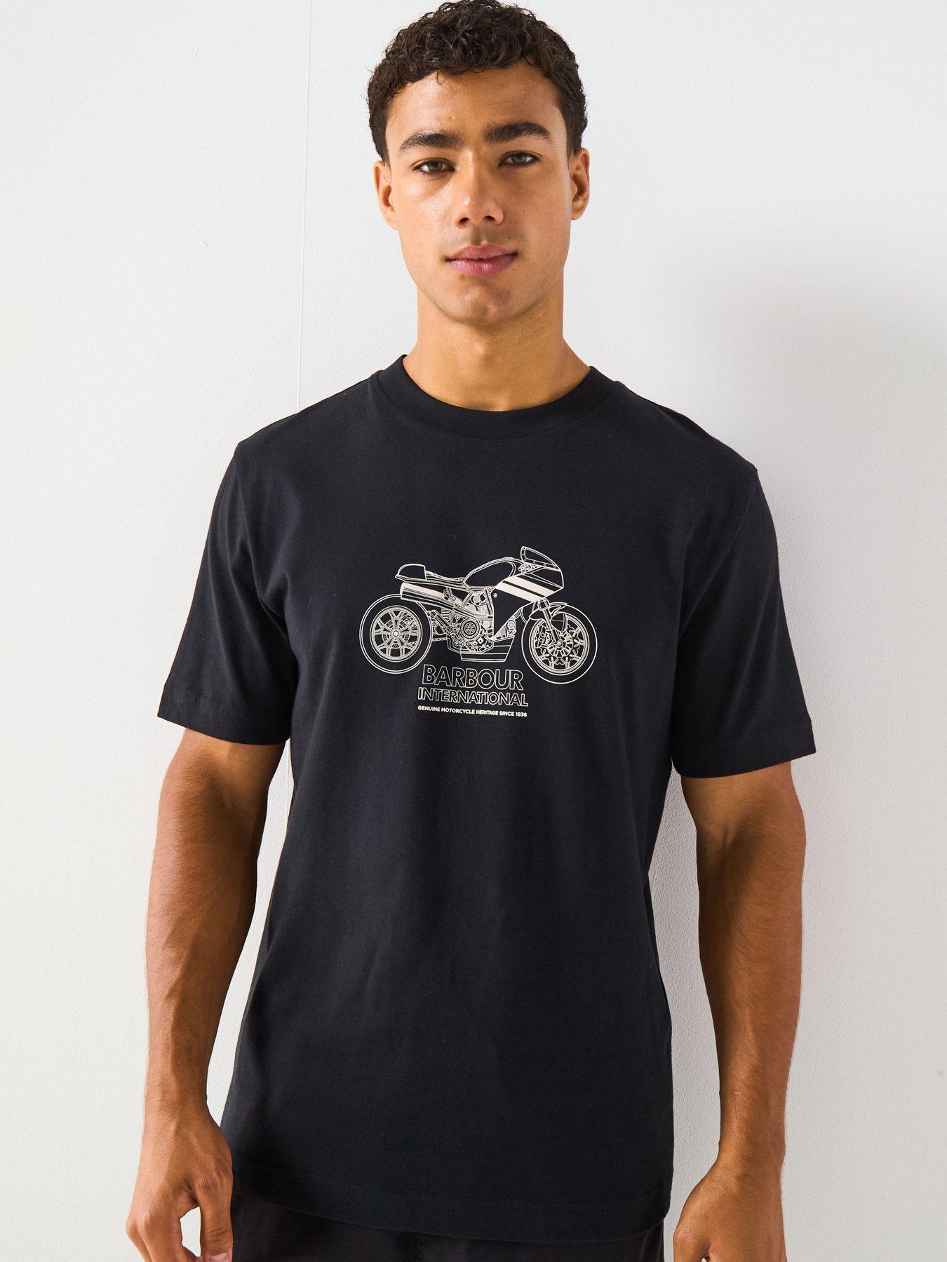 Barbour International Topher Motorbike Oversized Fit T-Shirt