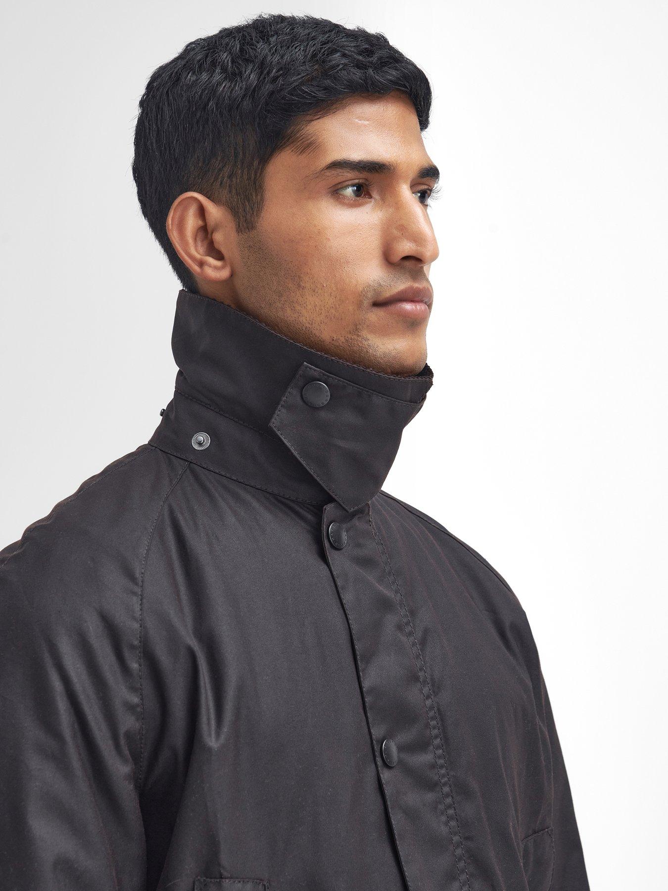 Image 4 of 6 of Barbour Ashby Wax Jacket - Black