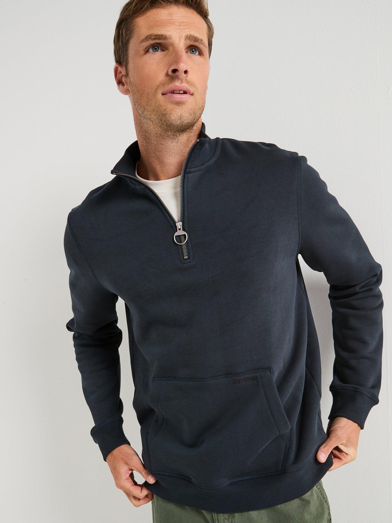 undefined Cragwell Relaxed Fit Half Zip Sweatshirt - Navy