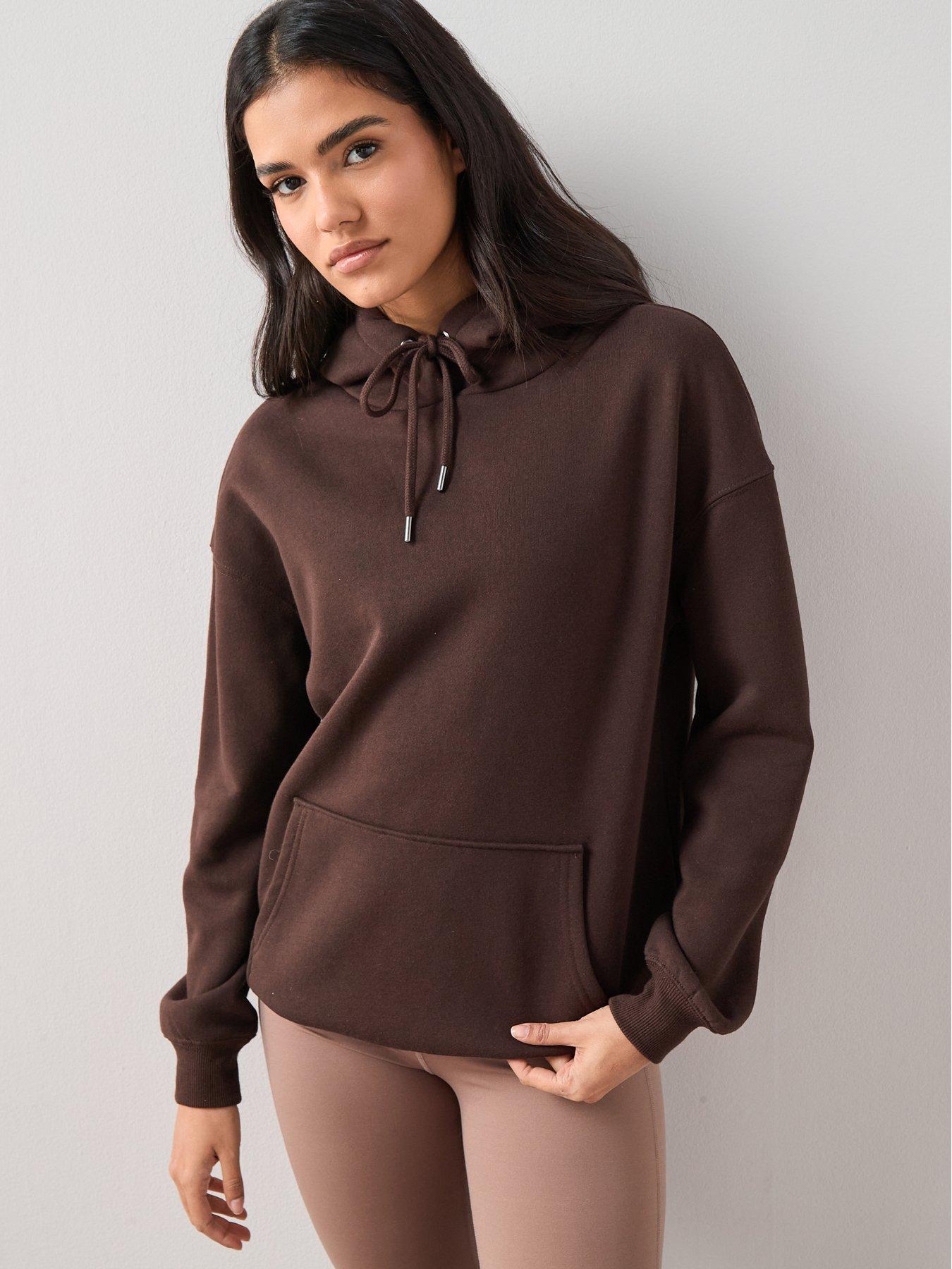 Image 1 of 7 of The Very Collection Essential Oversized Hoodie - Brown