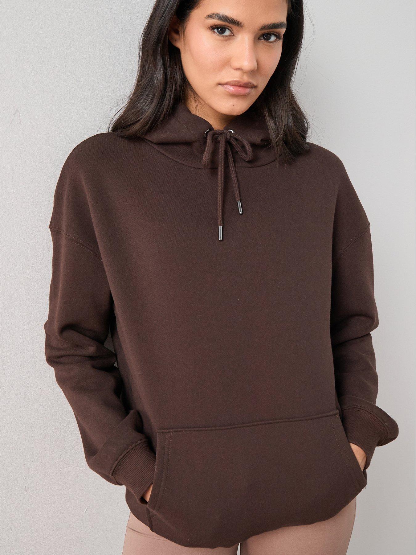 Image 4 of 7 of The Very Collection Essential Oversized Hoodie - Brown
