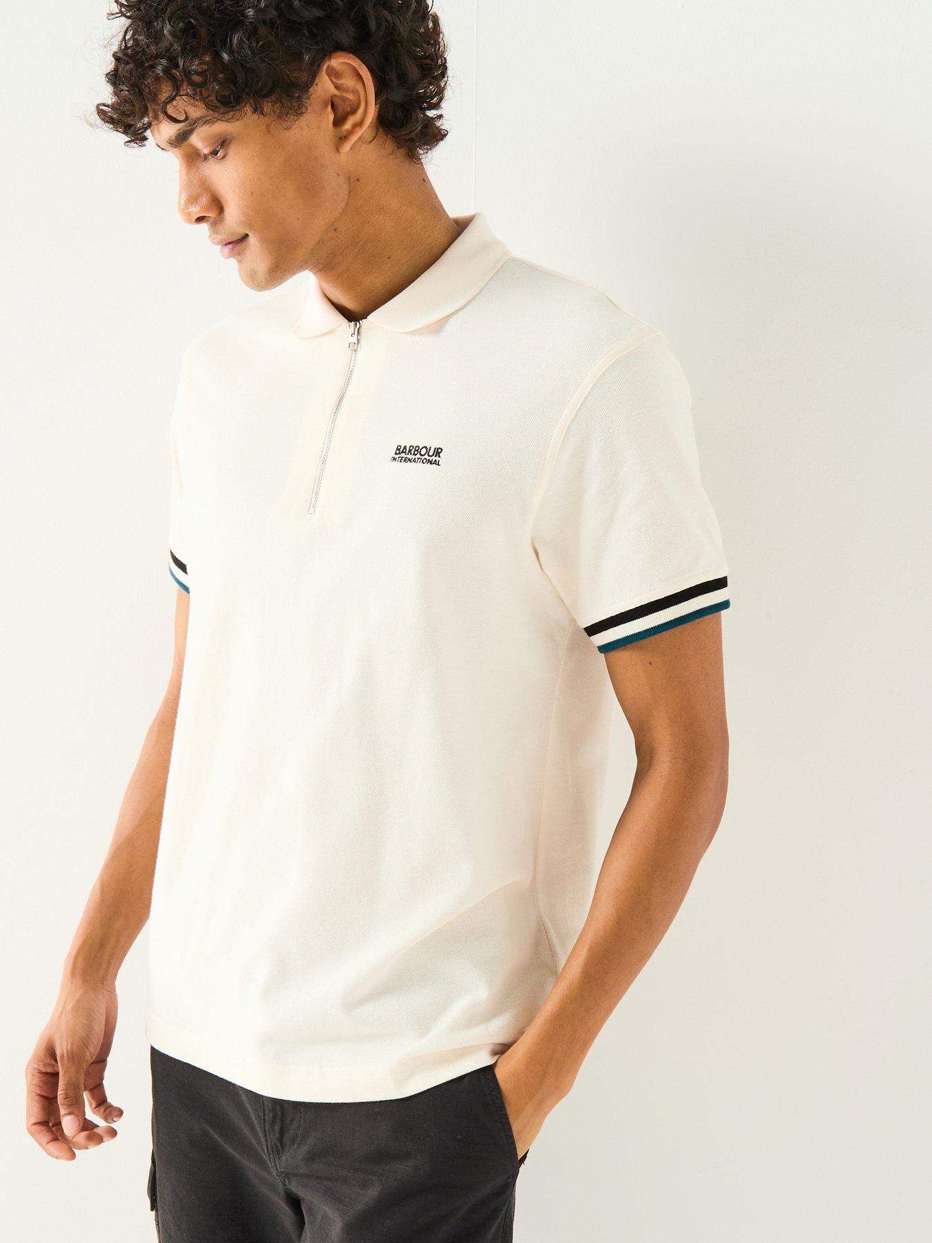 Barbour International Buxton Polo Shirt- White