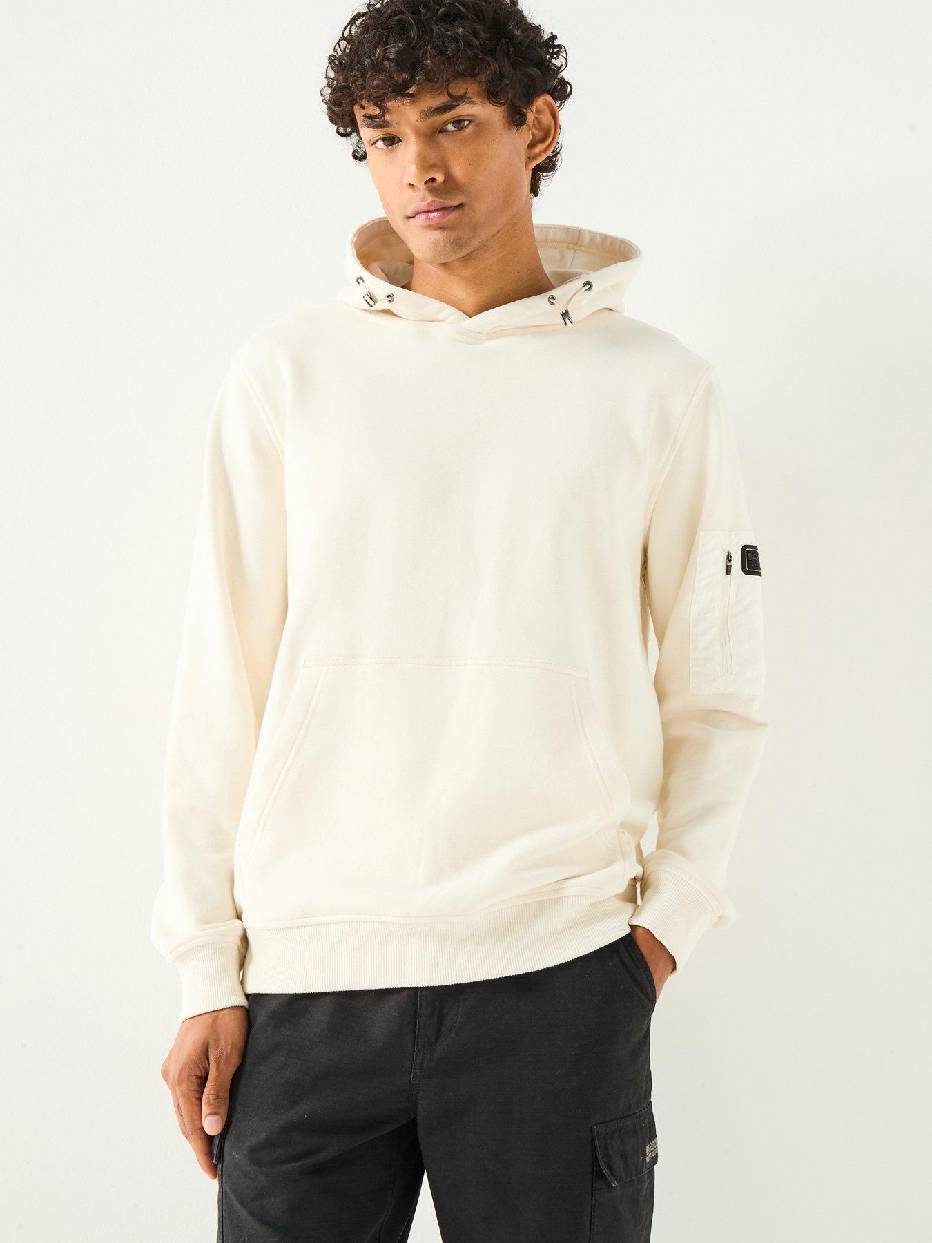 Barbour International Ewan Pullover Hoodie- Cream